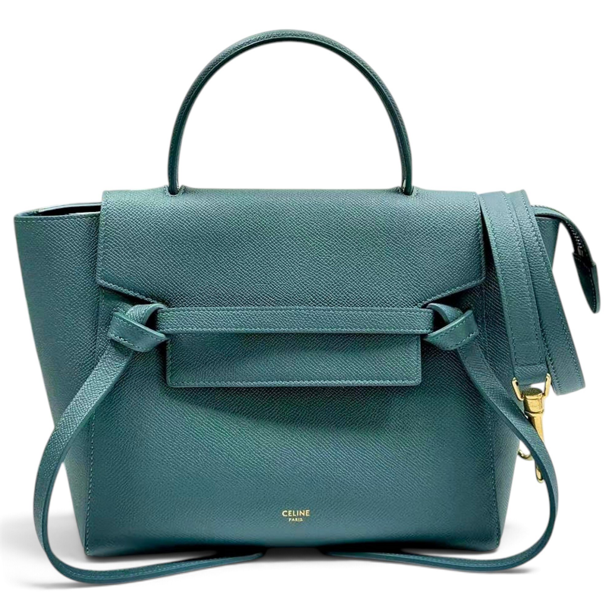 Belt leather handbag