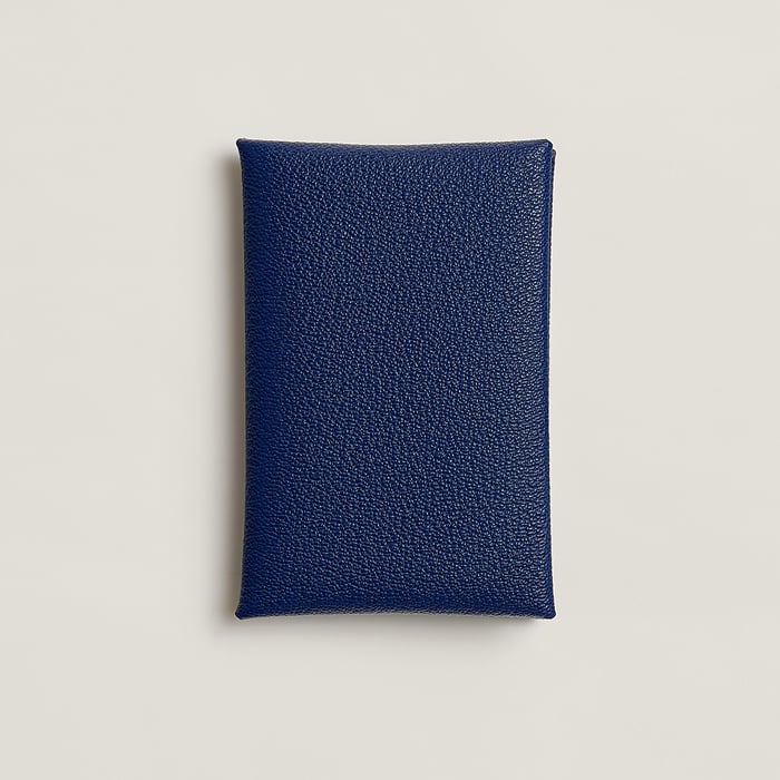 Bleu Saphir Calvi Card Holder