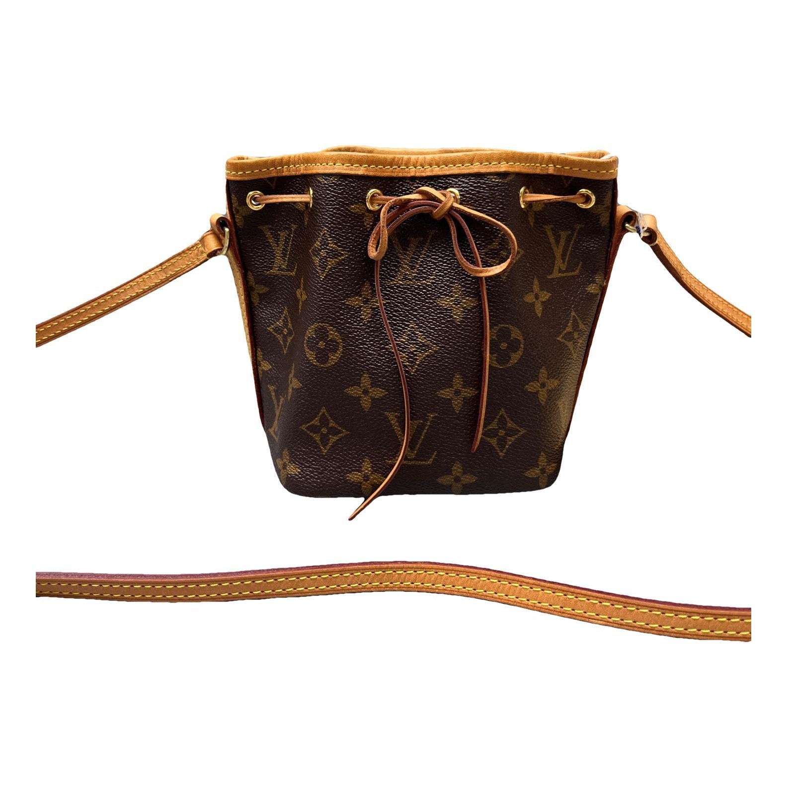 Nano Noé leather handbag