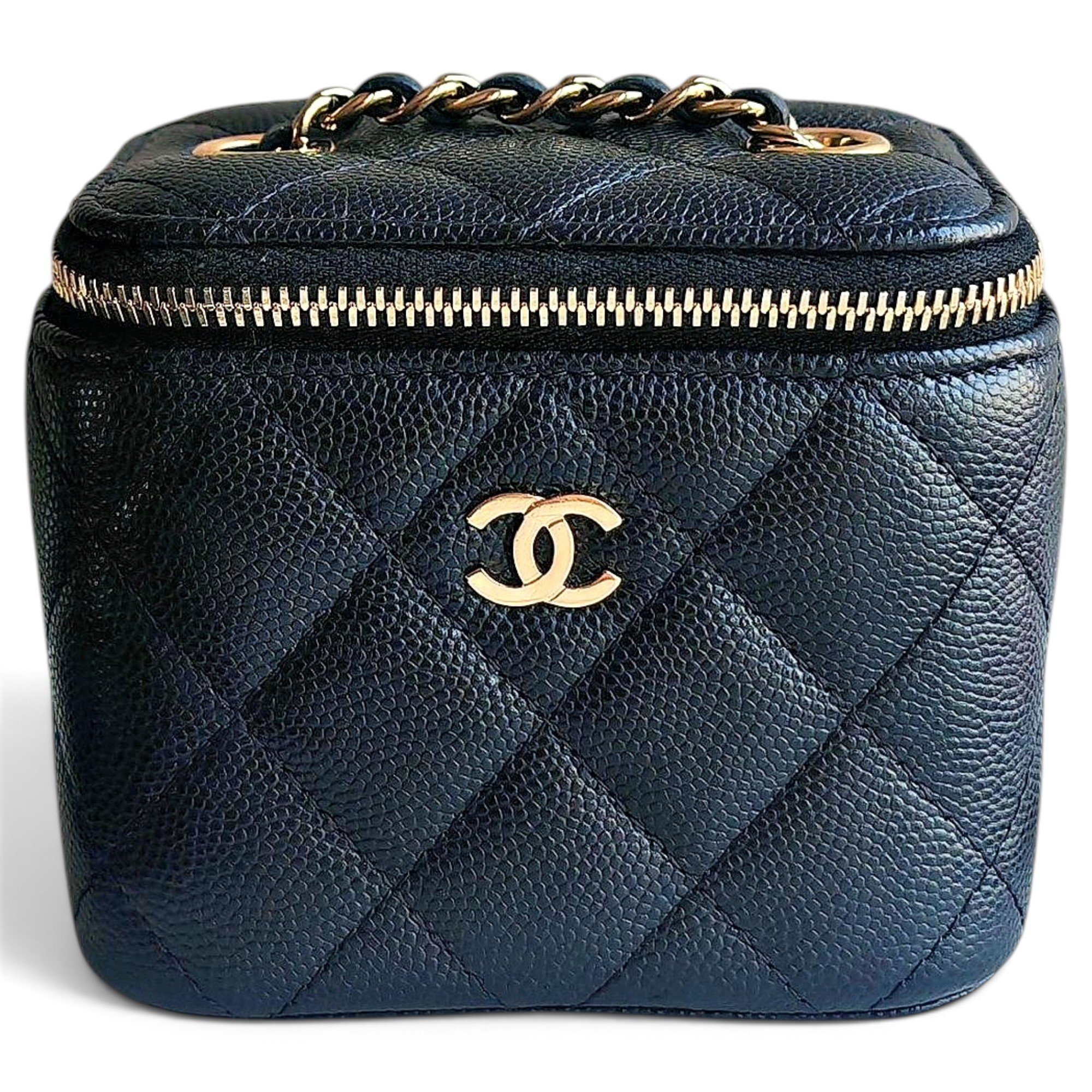 Trendy CC Vanity leather handbag