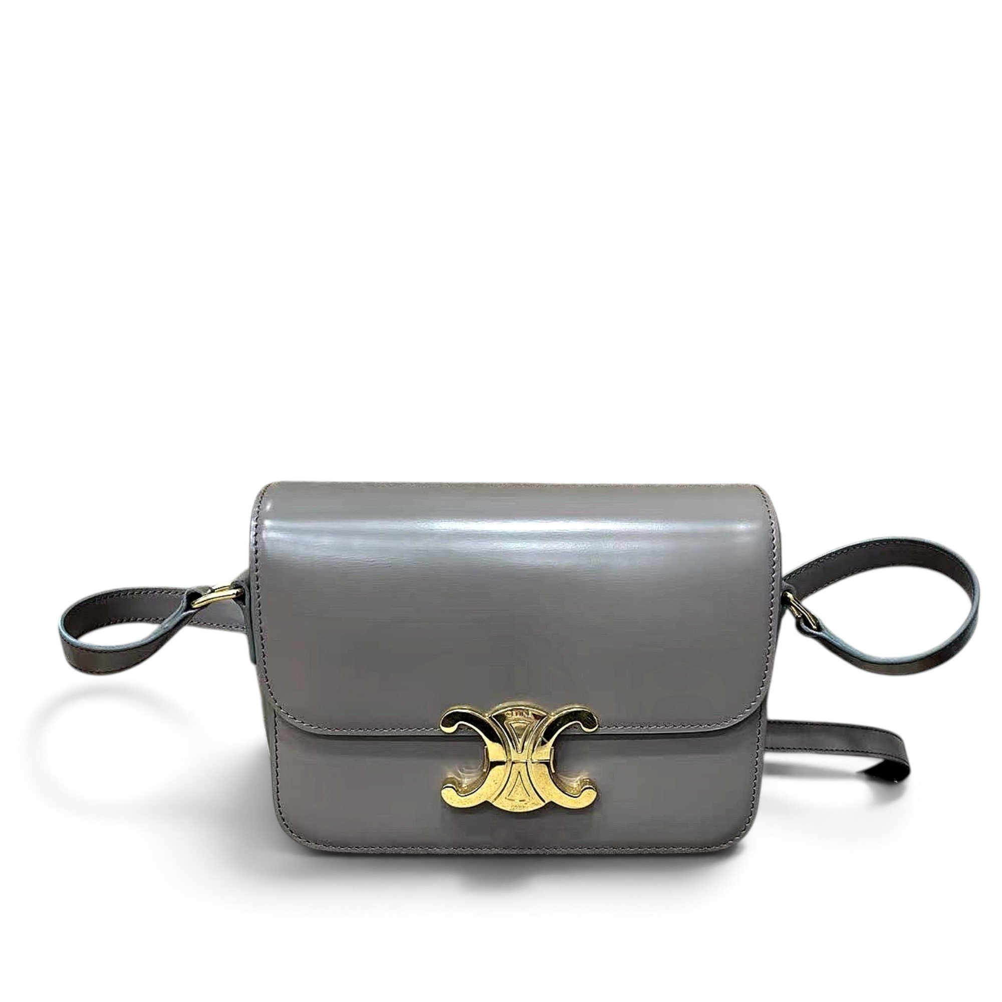 Triomphe leather handbag