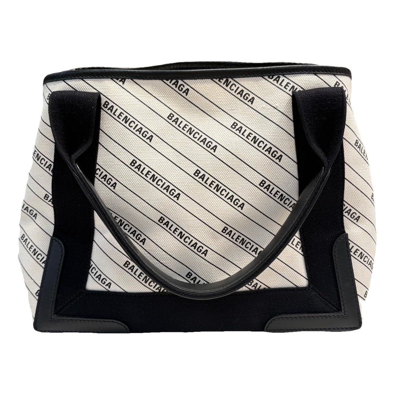 Navy cabas cloth tote