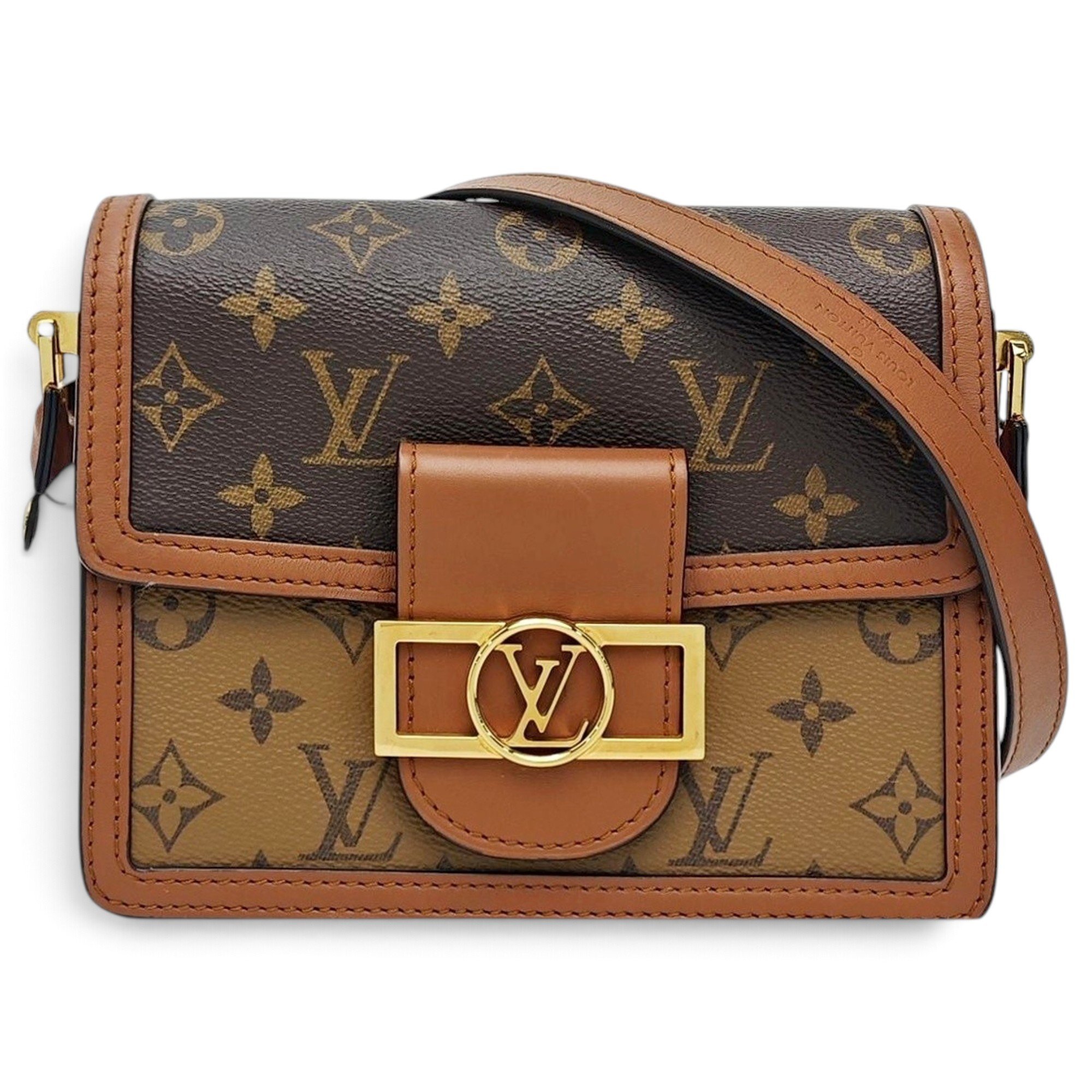 Dauphine leather handbag