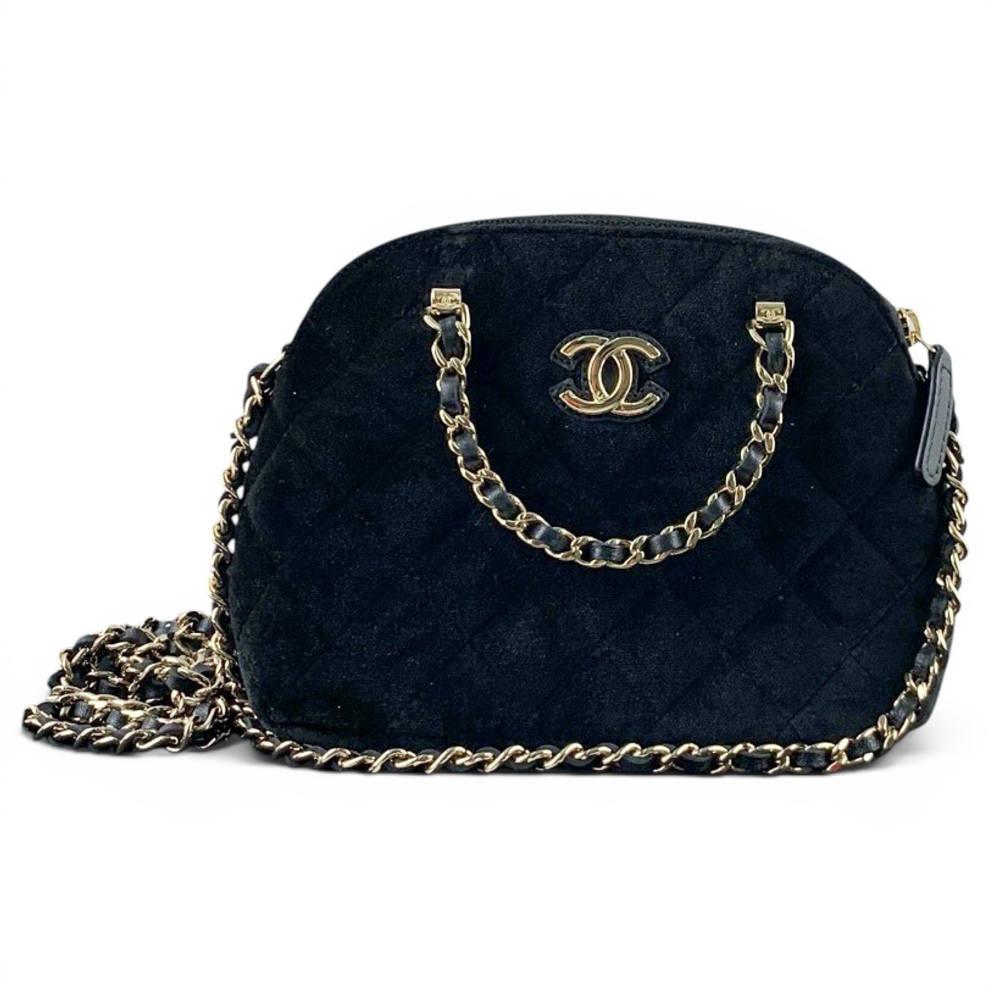 Velvet bowling bag