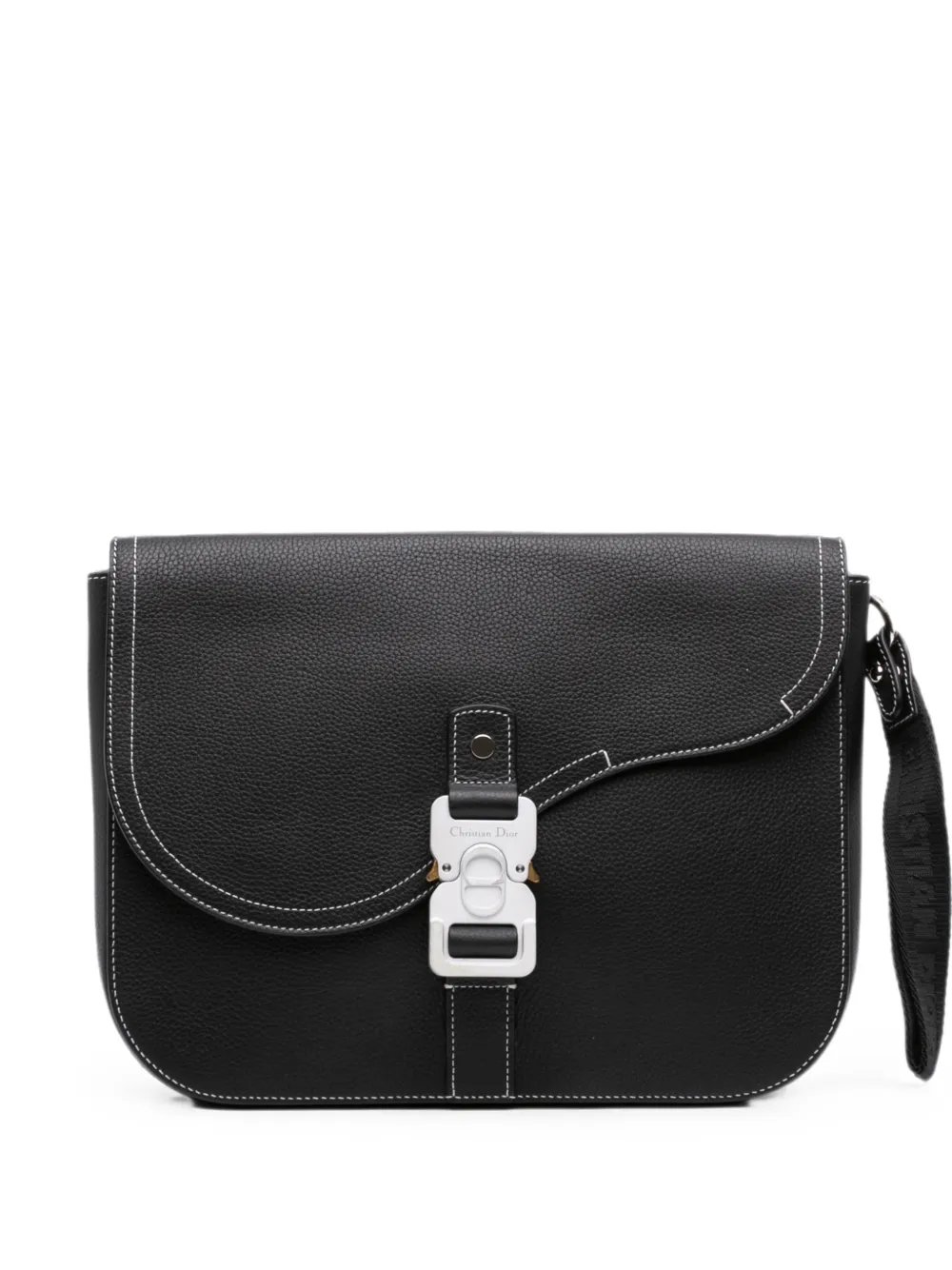 2024 Medium Grained Calfskin Saddle with Flap clutch bag