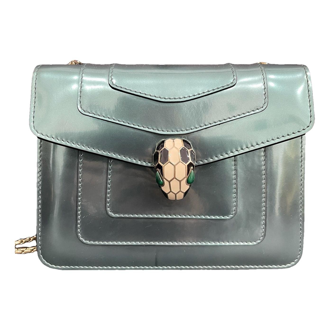 Serpenti patent leather handbag