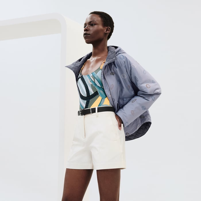 Bleu Grignon "Clou De Selle Semis" Reversible Quilted Jacket