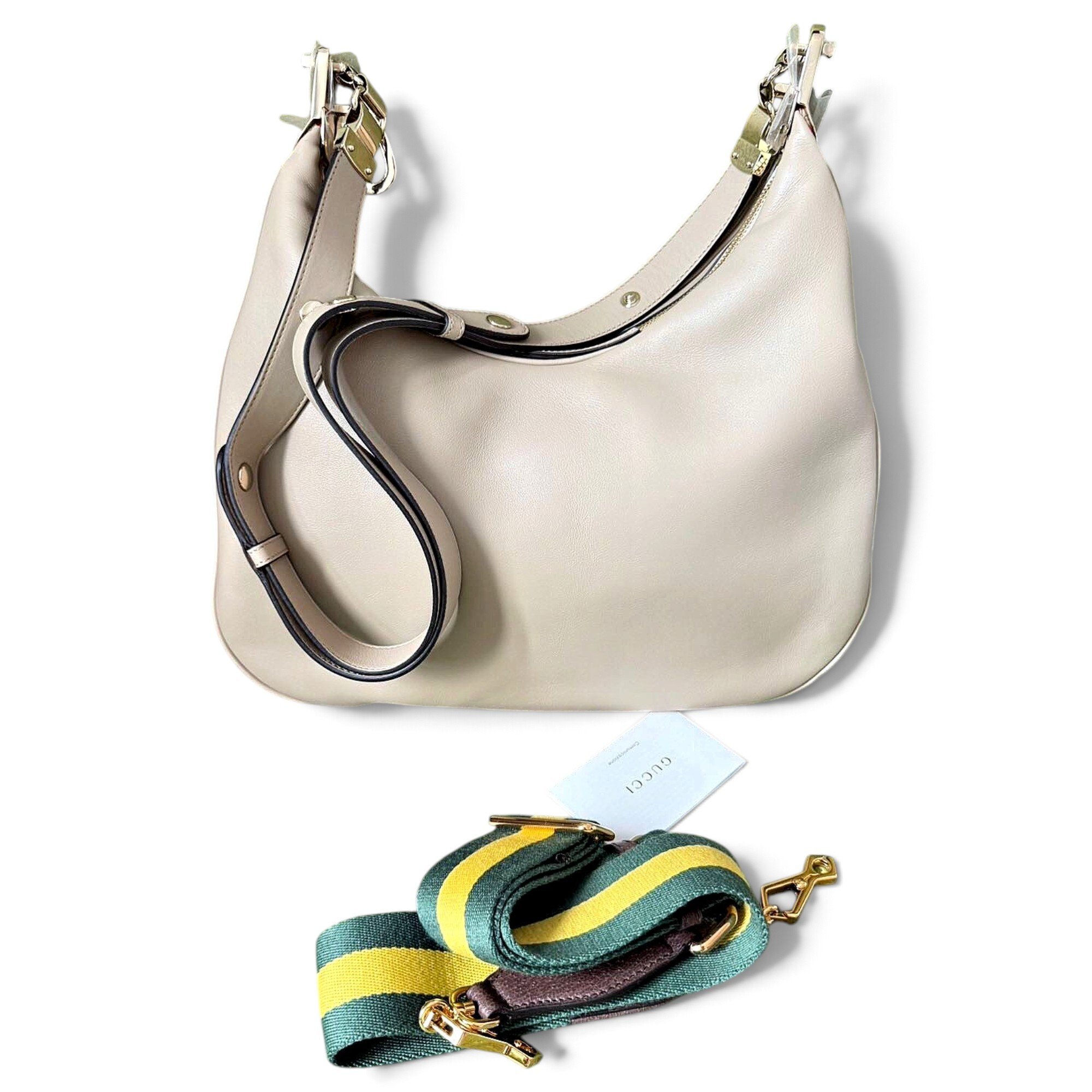 Attache leather handbag