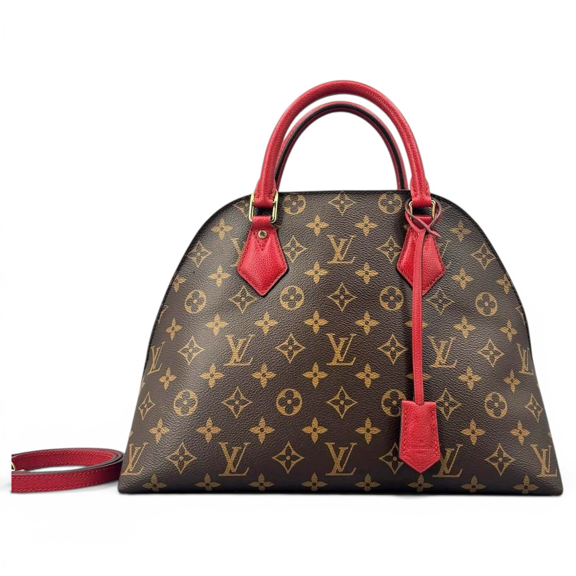 Leather bowling bag