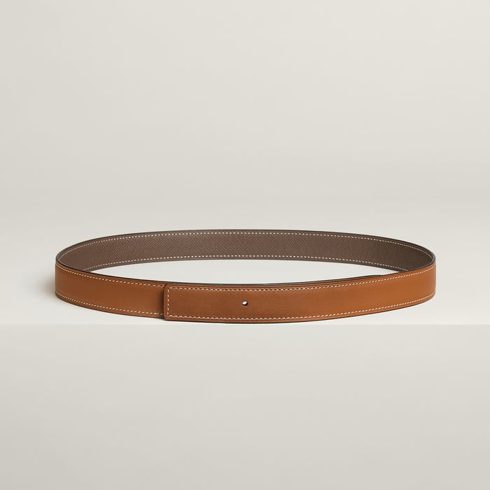 Reversible leather strap 24 mm