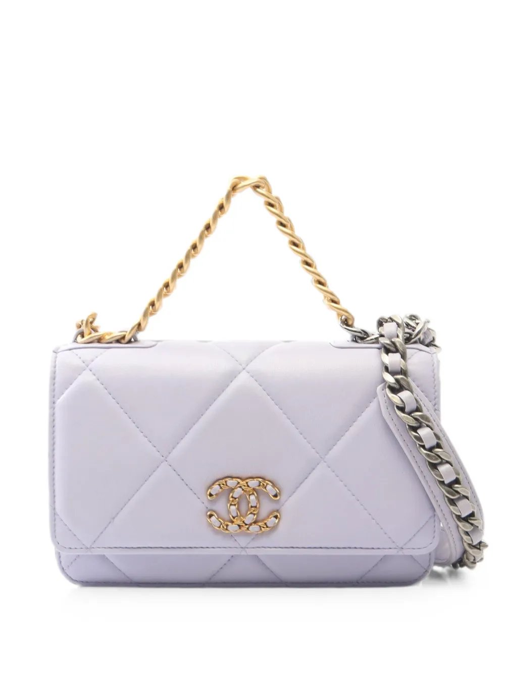 2021 19 Matelassé leather 2-Way cross body bag