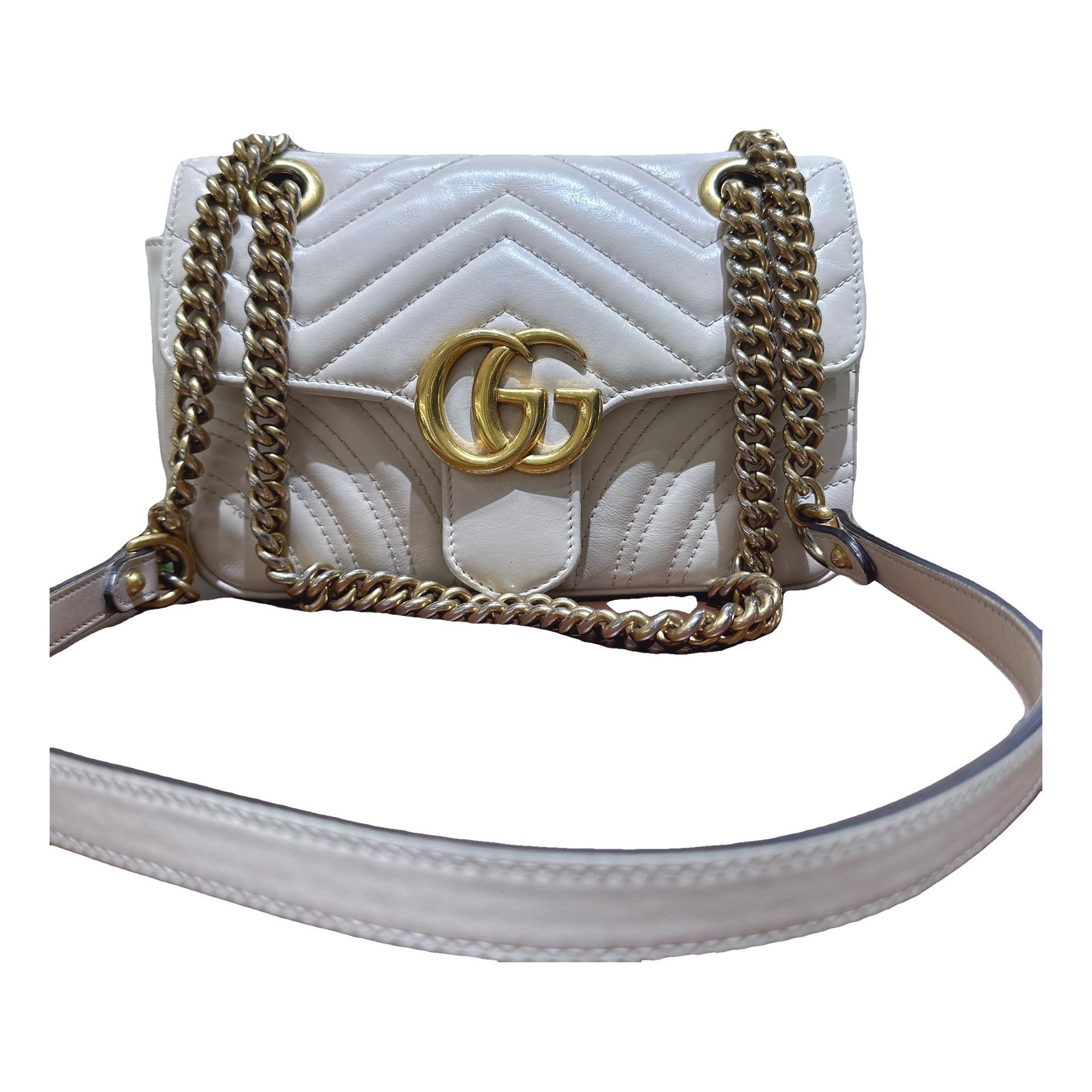 GG Marmont Flap leather crossbody bag