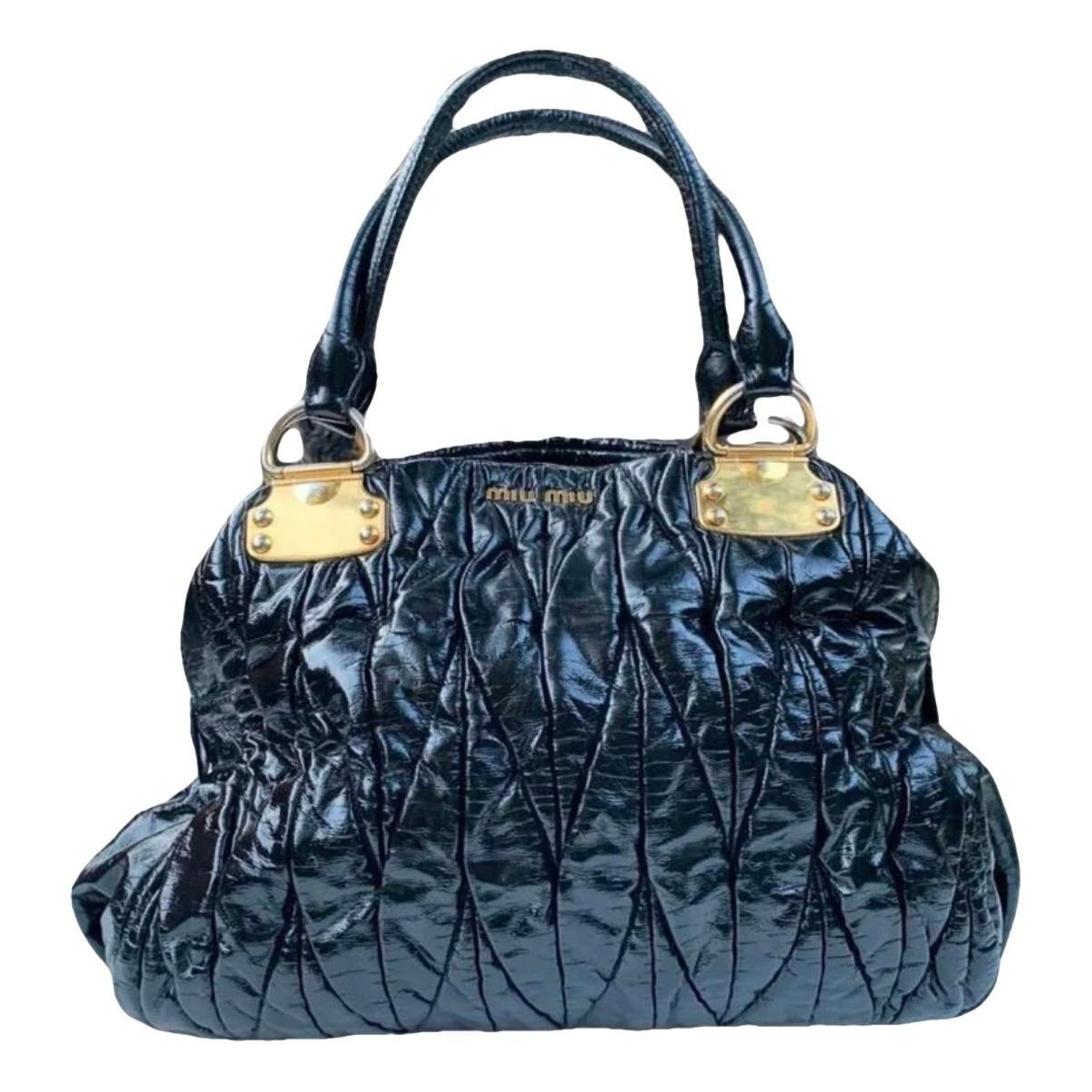 Matelassé leather handbag