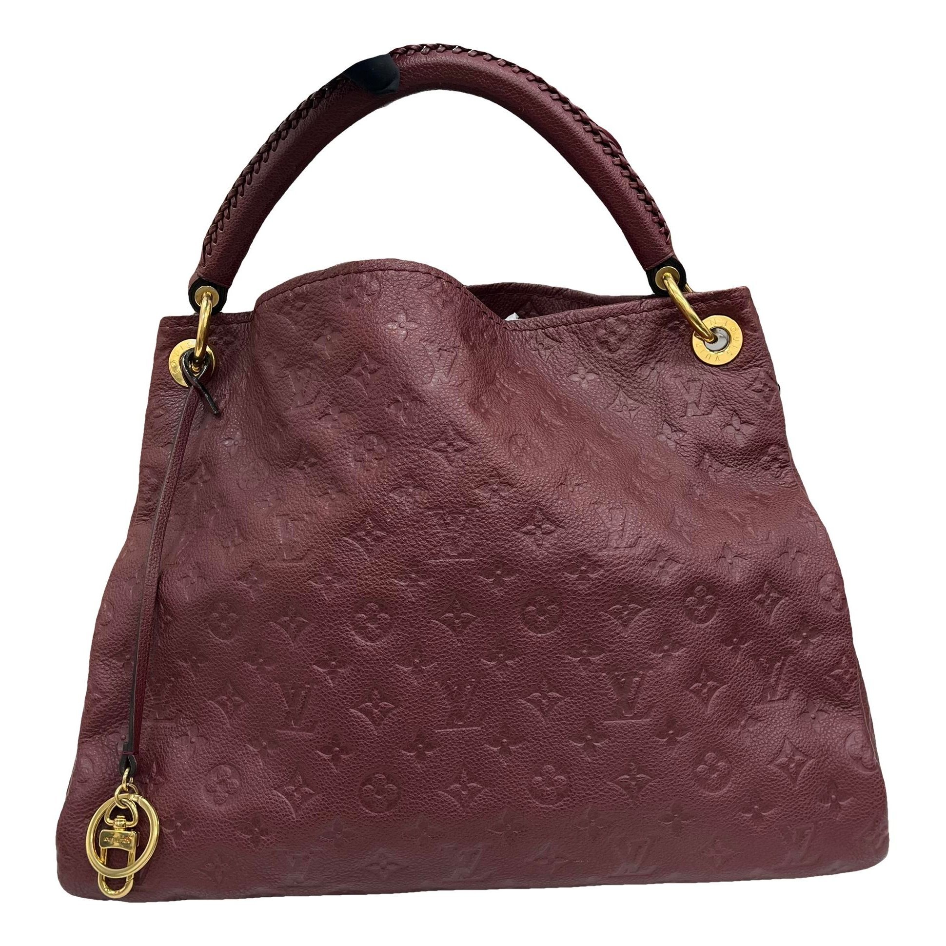 Artsy leather handbag