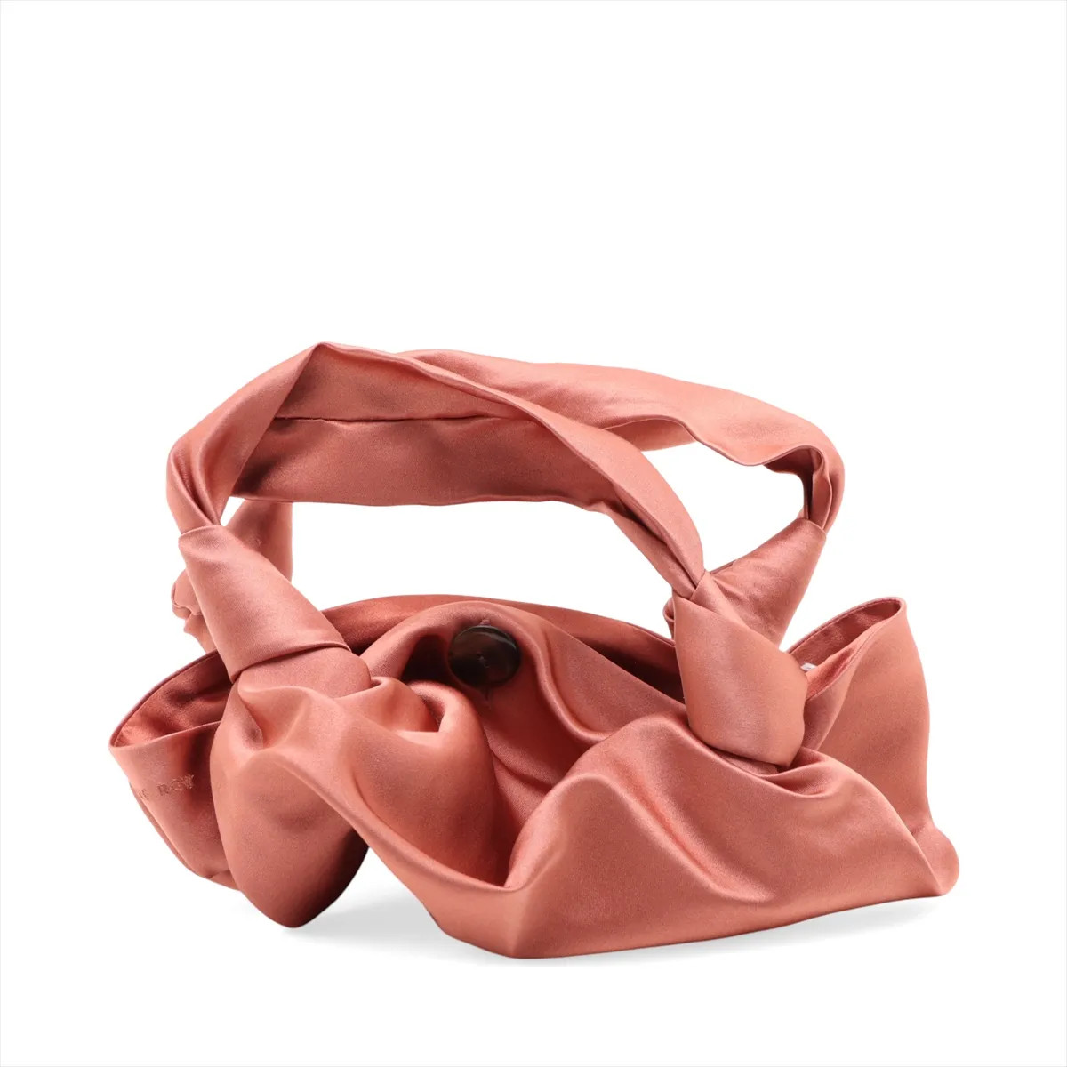 The Row Ascot Satin Hand bag Orange