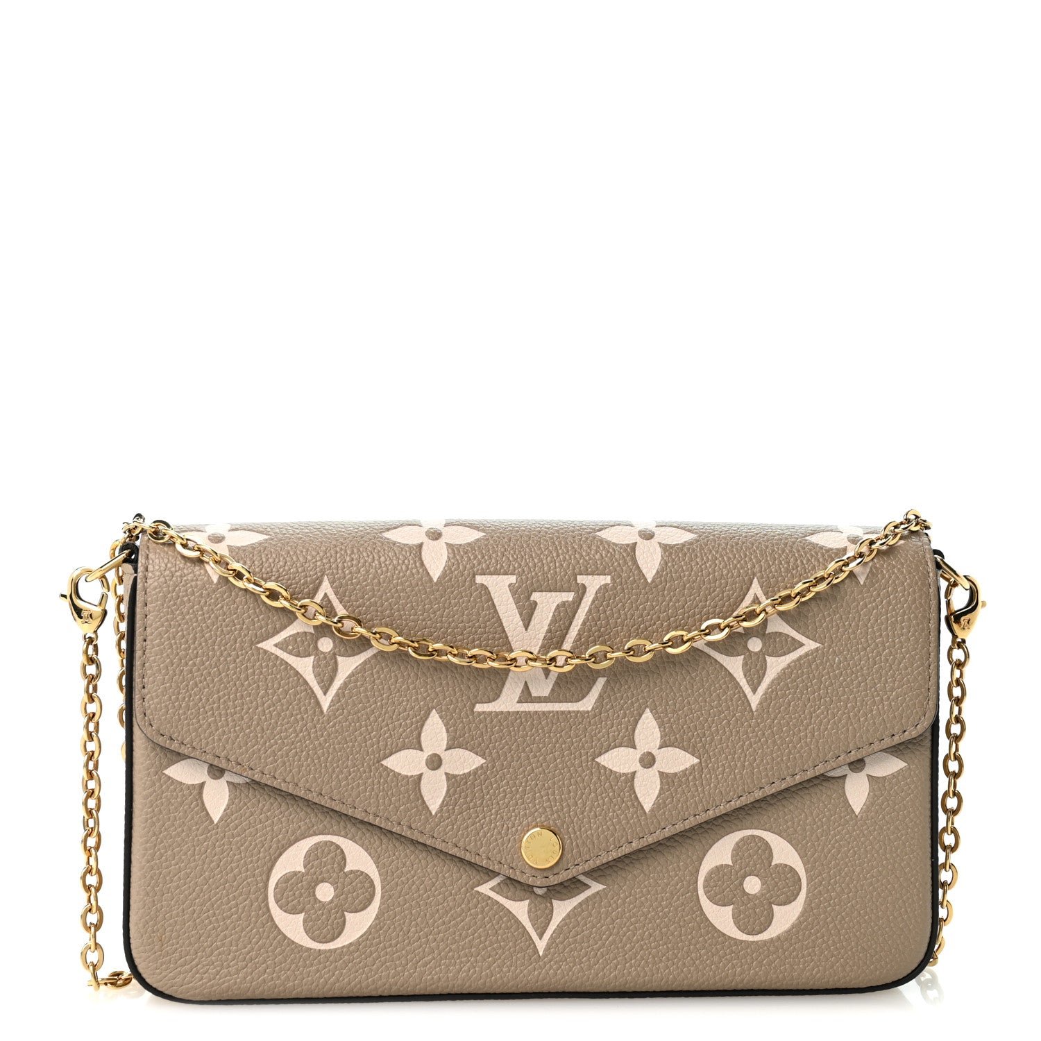 Louis Vuitton Empreinte Monogram Giant Felicie Pochette Tourterelle Creme