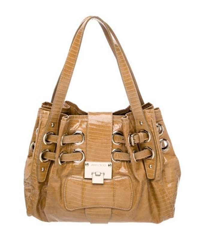 Jimmy Choo Choo Patent Leather Shoulder Bag