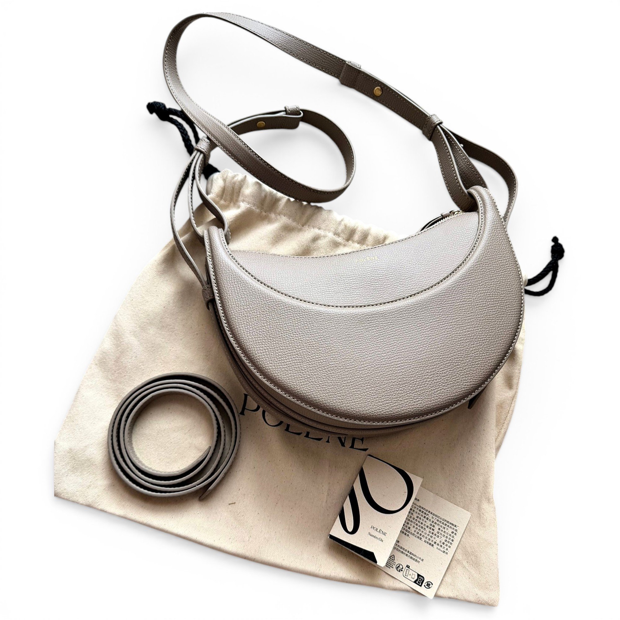 Numéro Dix leather crossbody bag