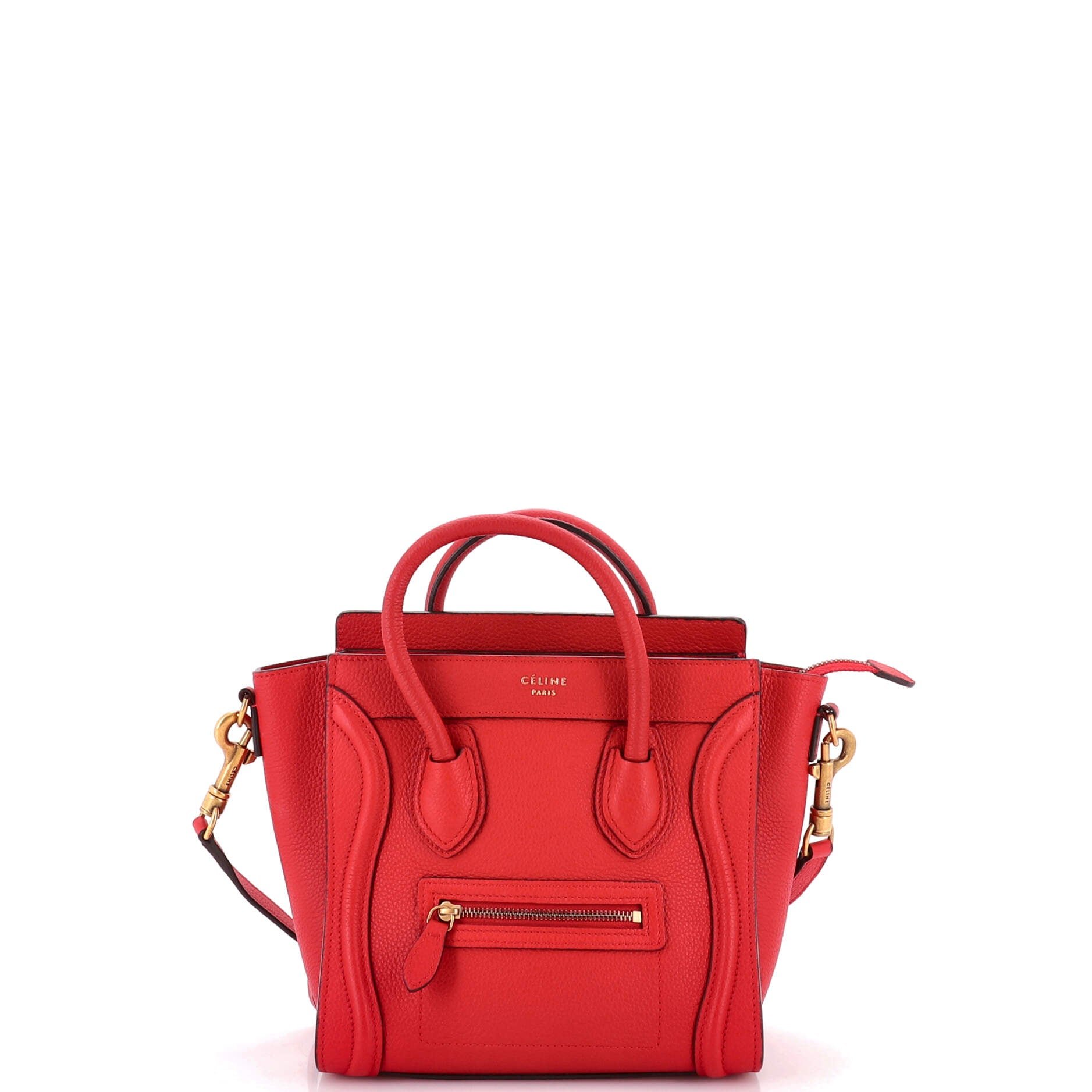 Luggage Bag Grainy Leather Nano