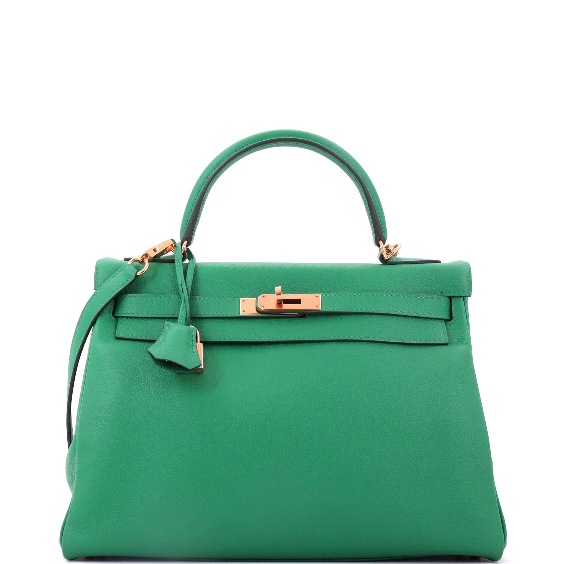 Kelly 32 leather handbag