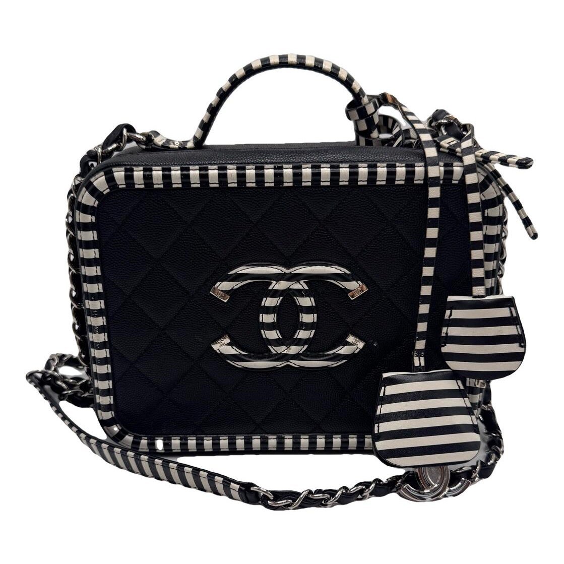 Vanity leather handbag