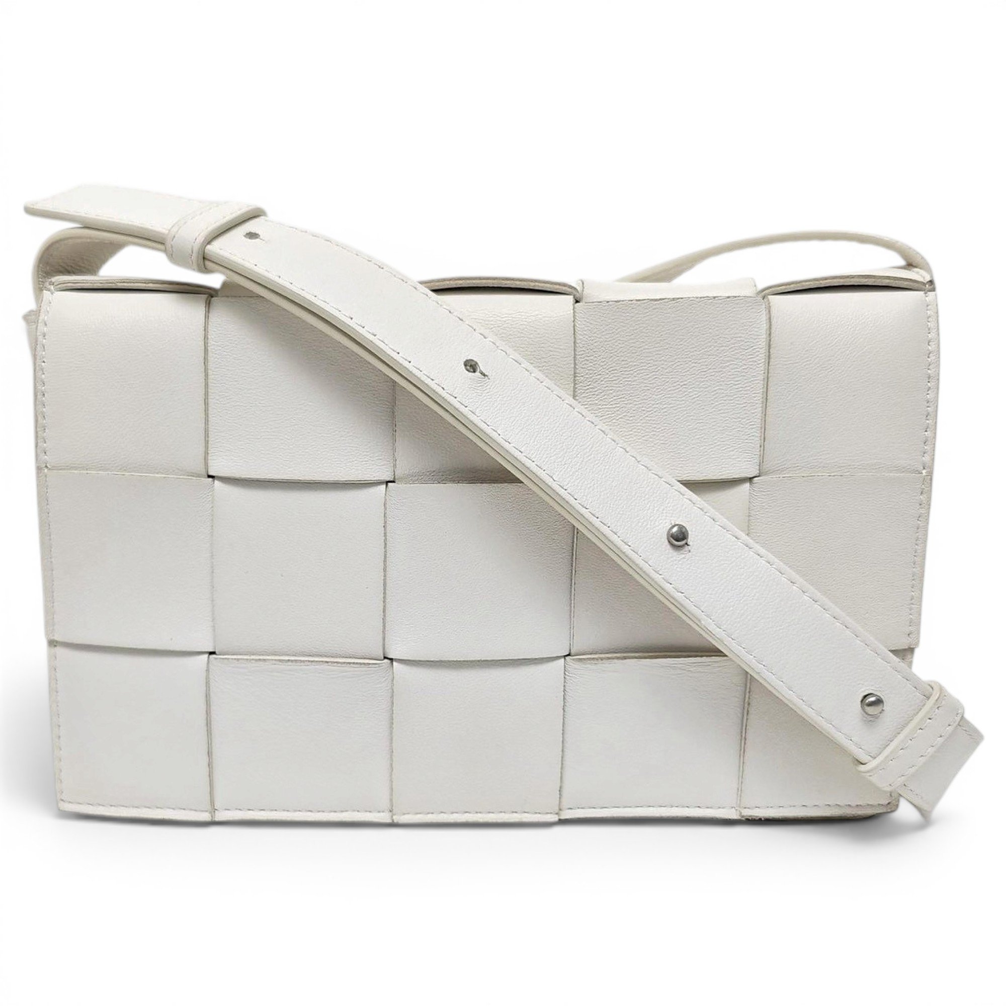 Cassette leather handbag