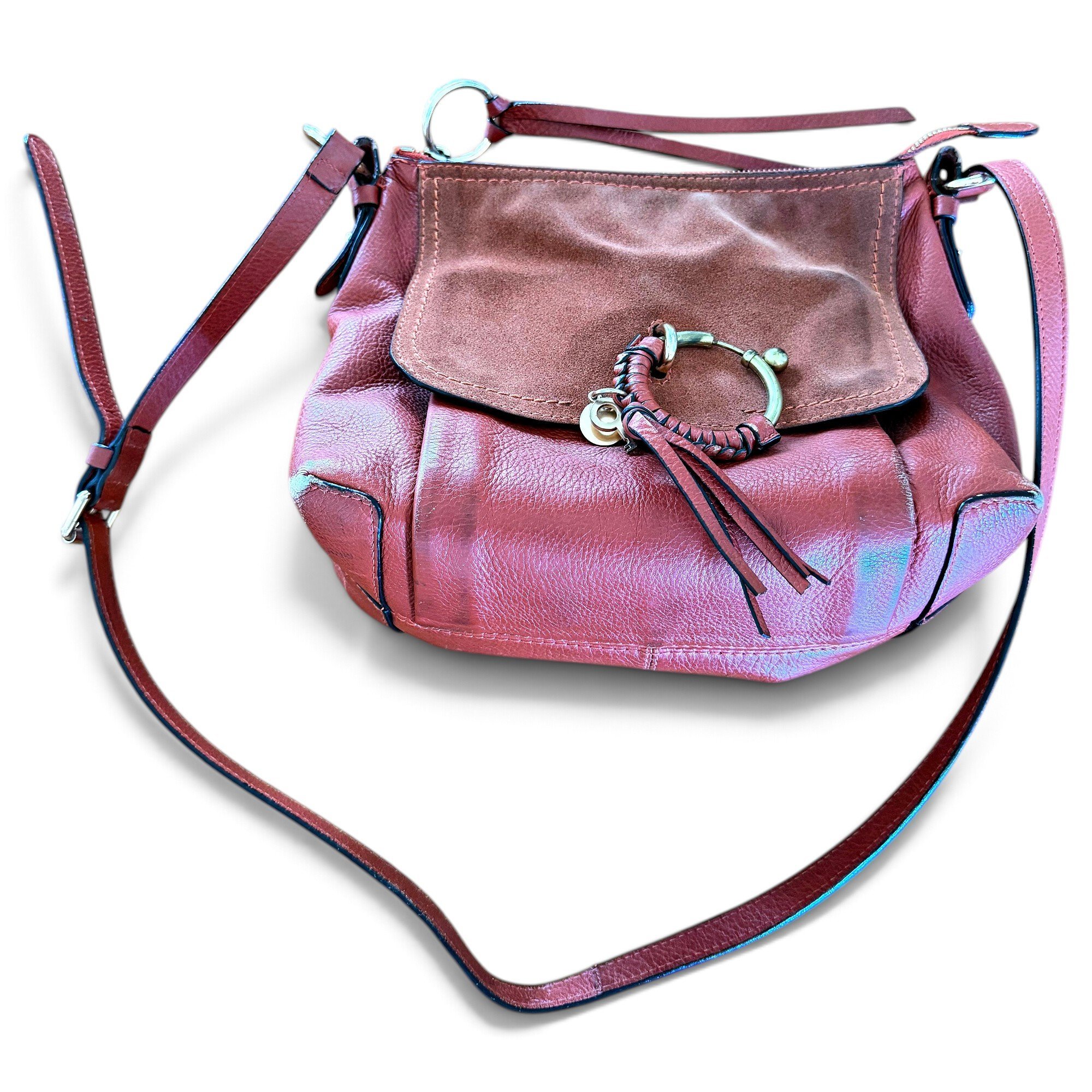 Joan leather crossbody bag
