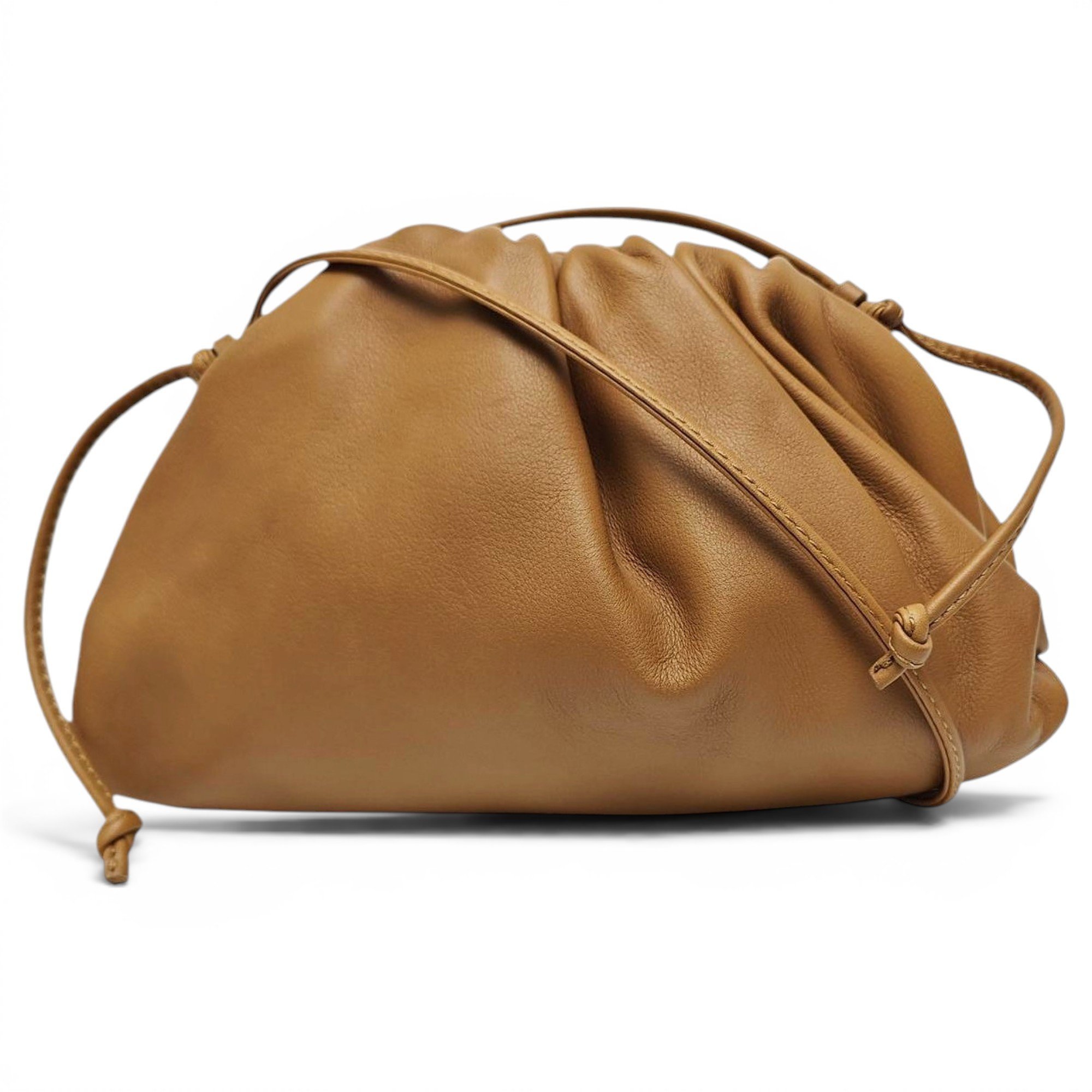 Pouch leather handbag