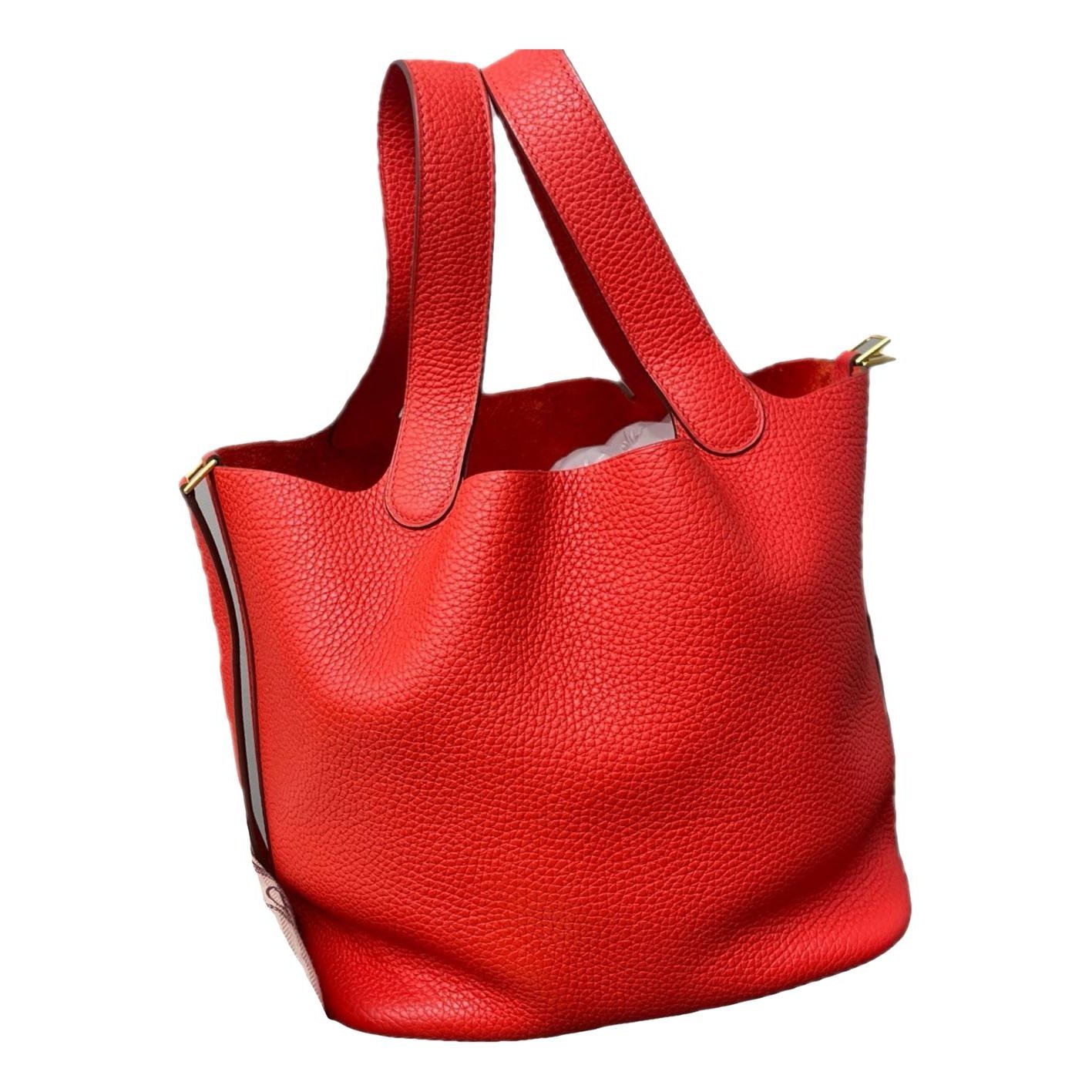 Picotin leather handbag