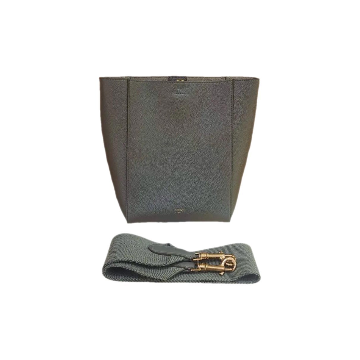 Seau Sangle leather handbag