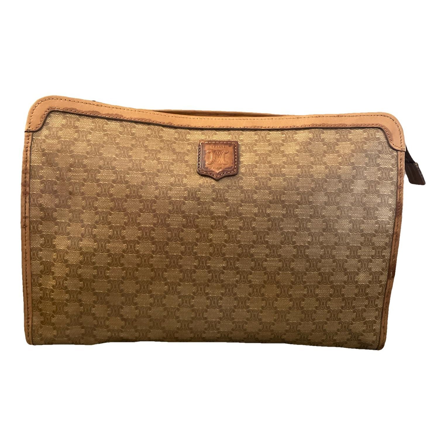 Triomphe Vintage cloth clutch bag