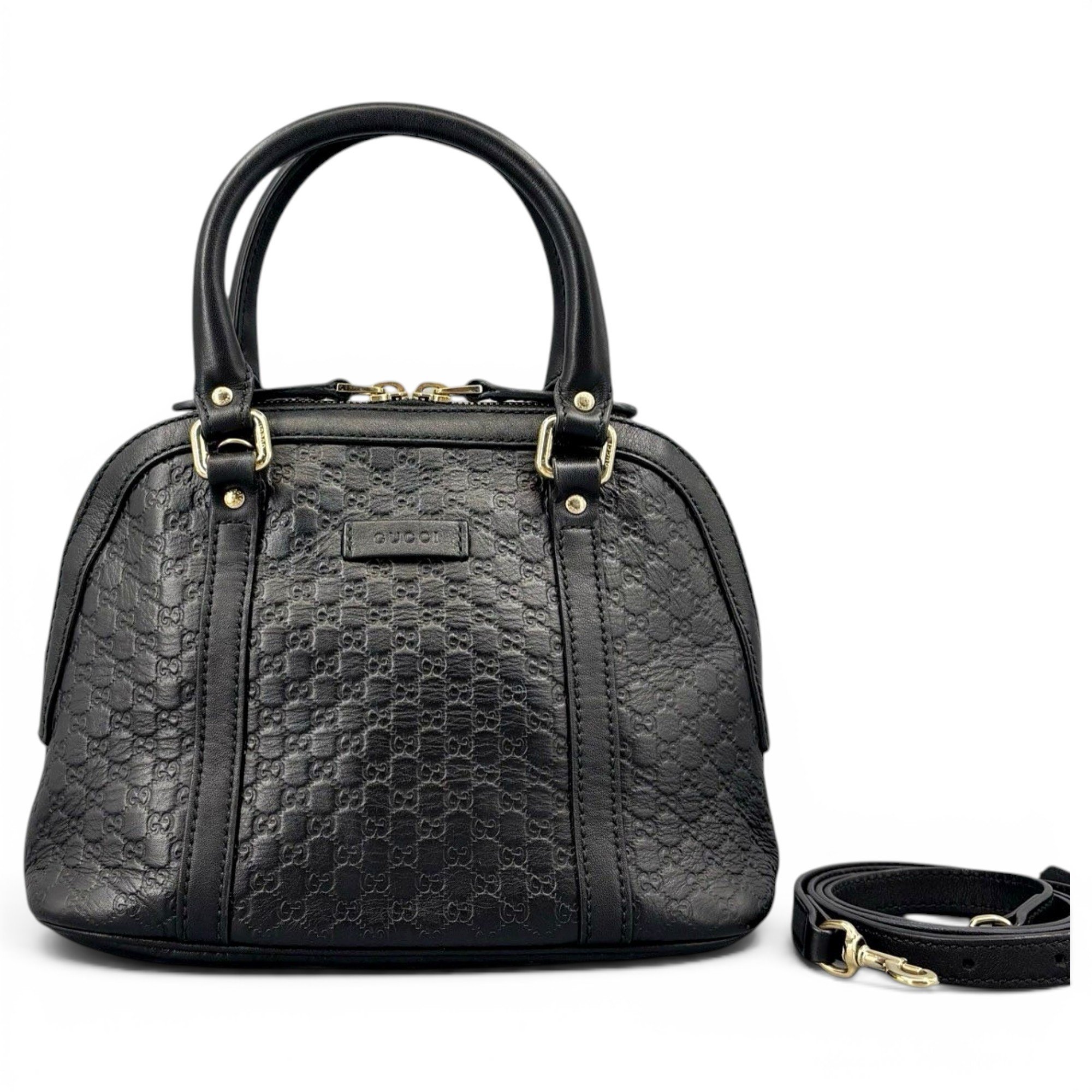 Dôme leather handbag