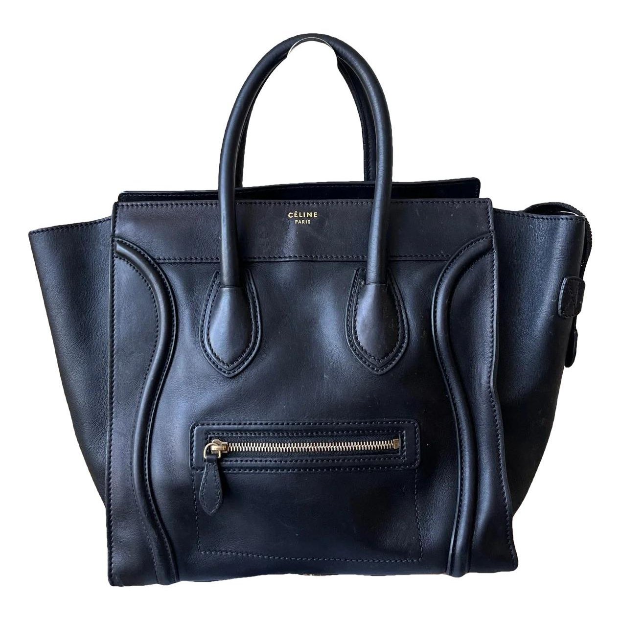 Luggage leather tote