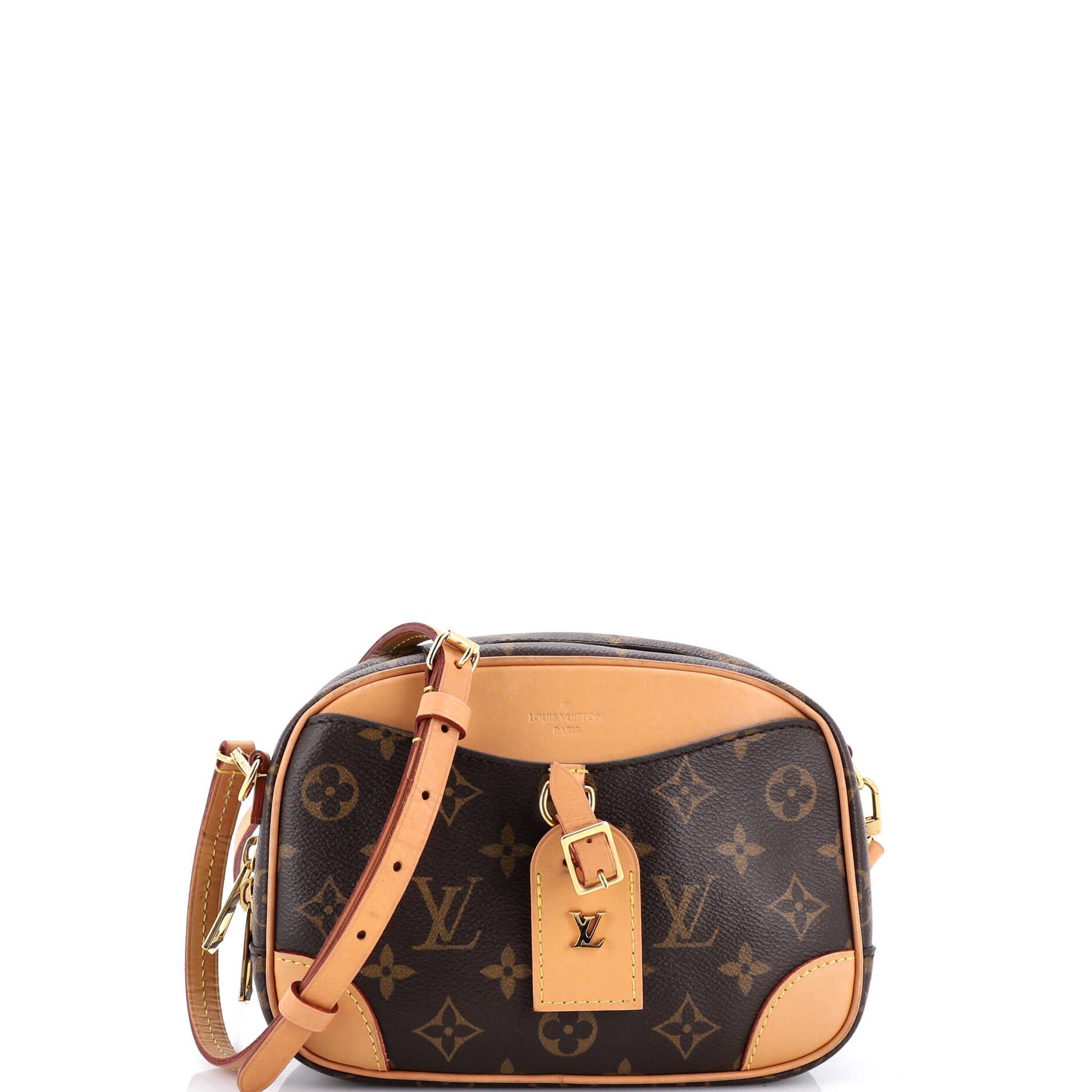 Louis Vuitton Deauville Handbag Monogram Canvas Mini