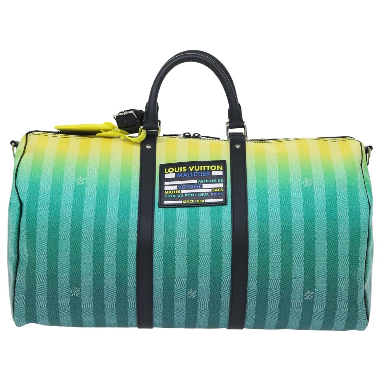 Keepall leather travel bag