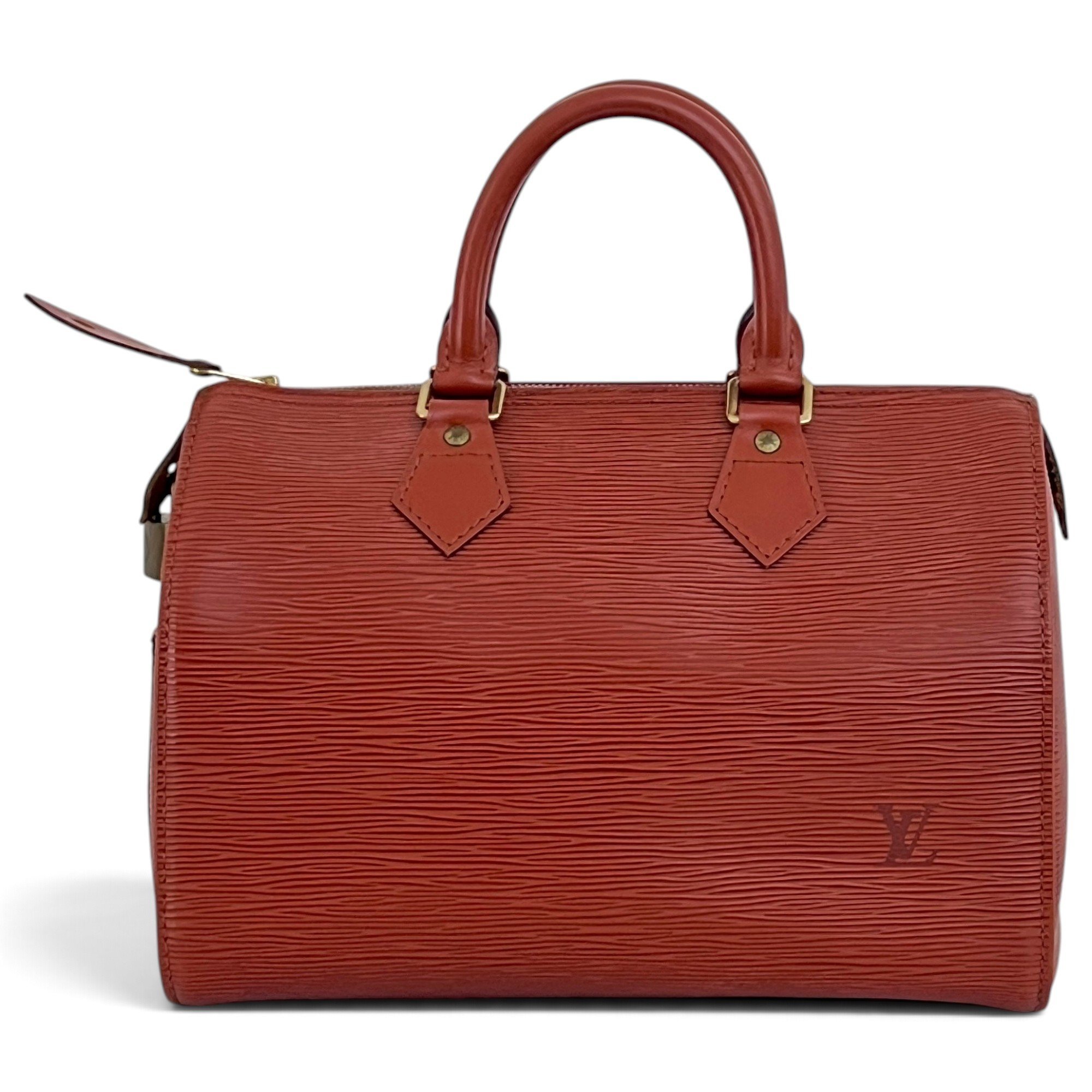 Speedy leather handbag