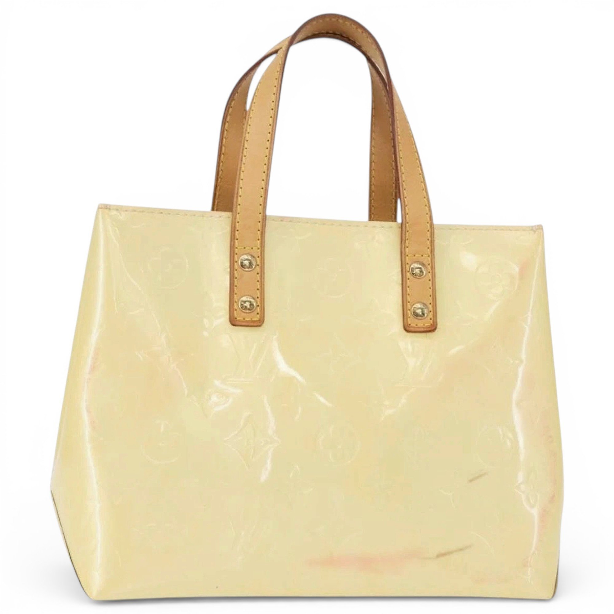 Patent leather handbag