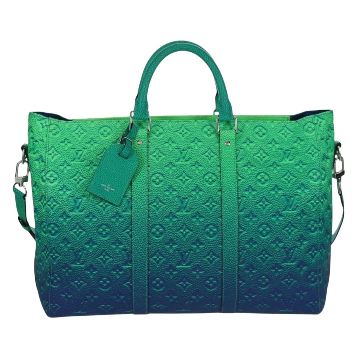 Keepall leather travel bag