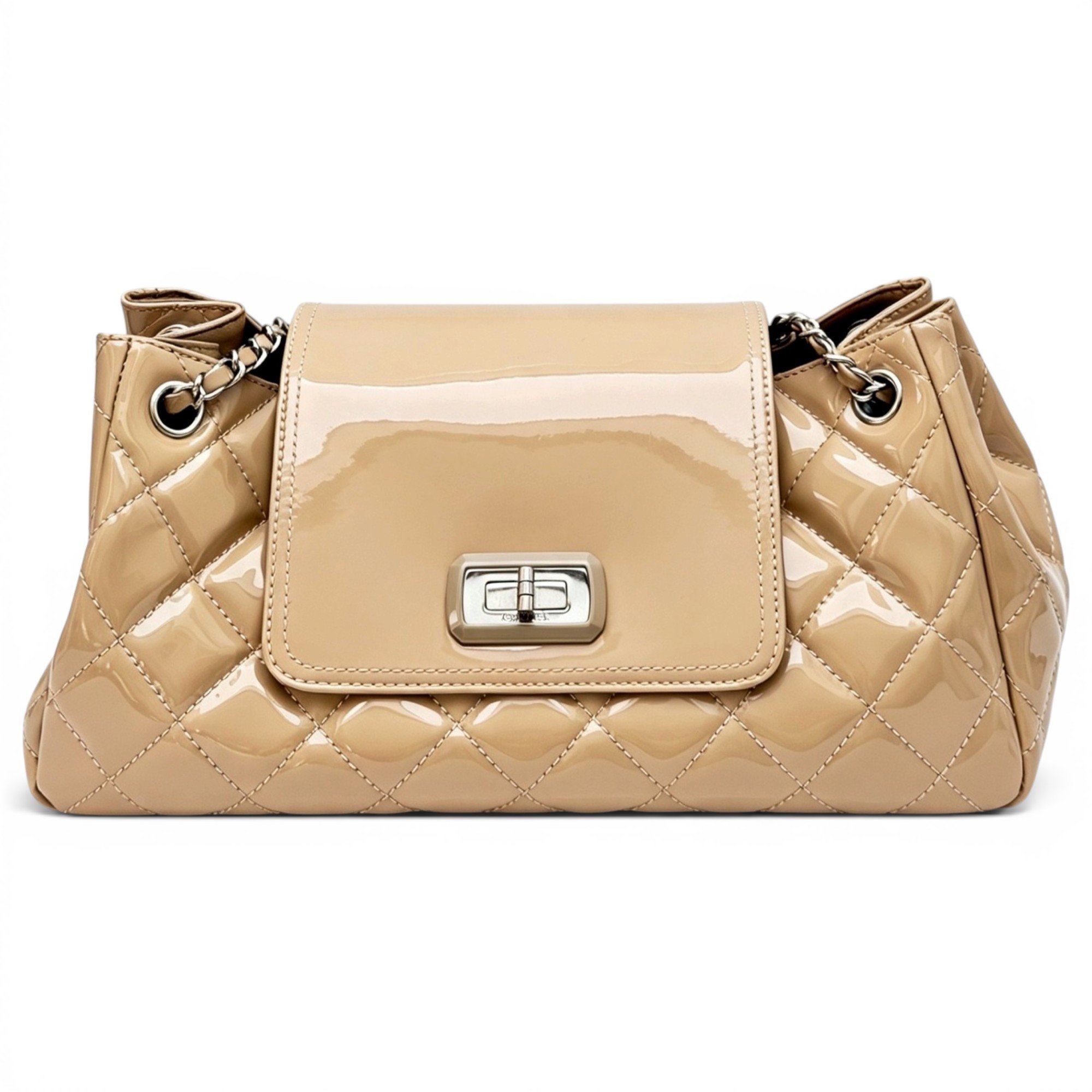 Patent leather bowling bag