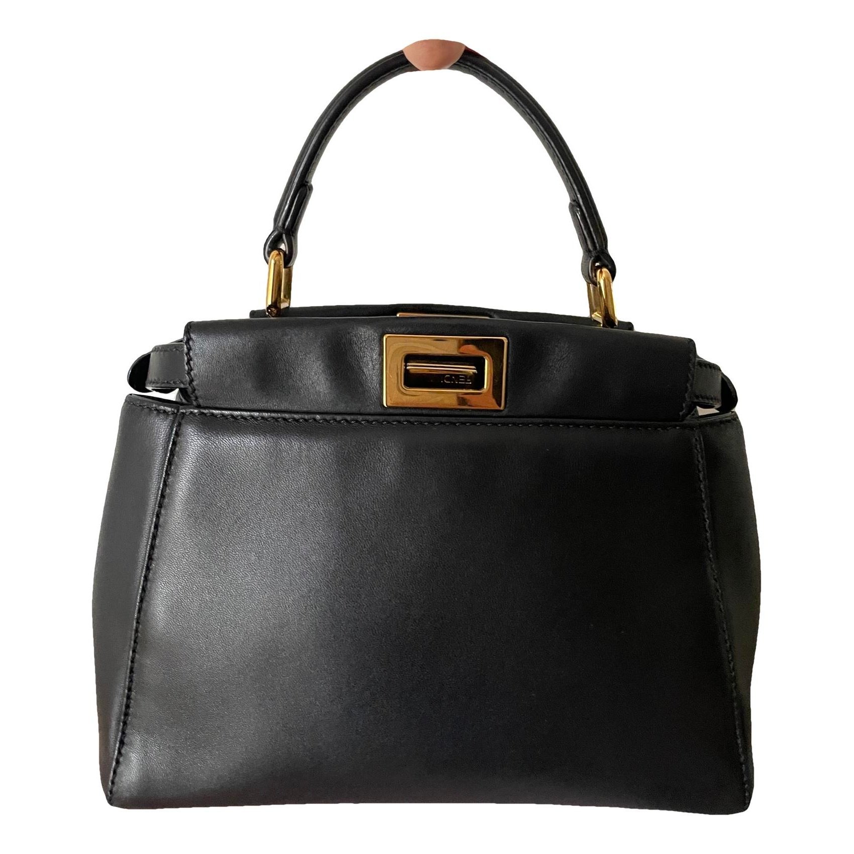 Peekaboo leather handbag