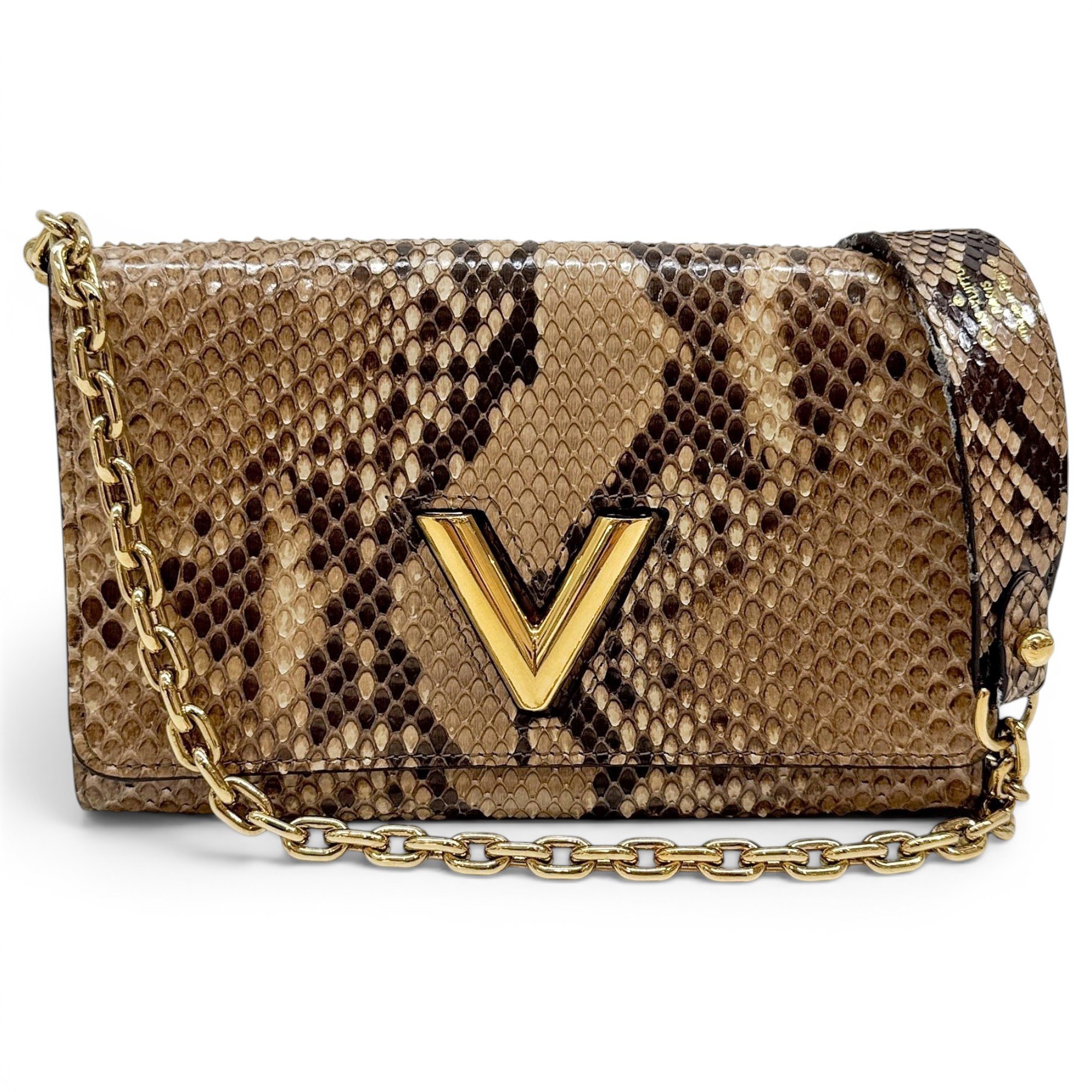 Twist leather handbag