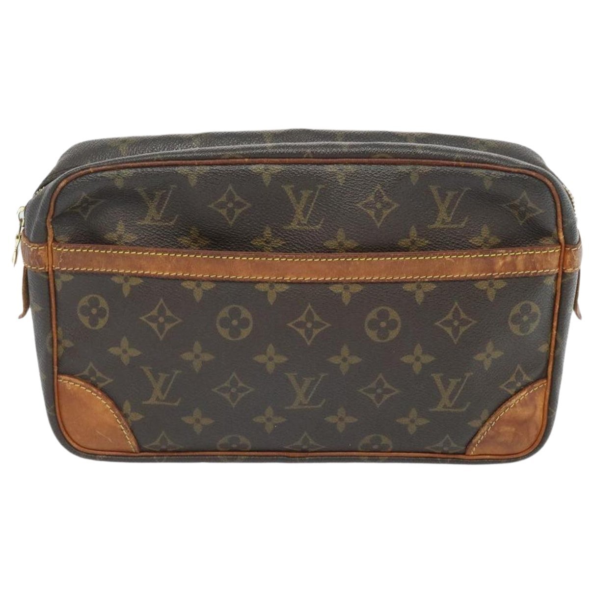 Leather clutch bag