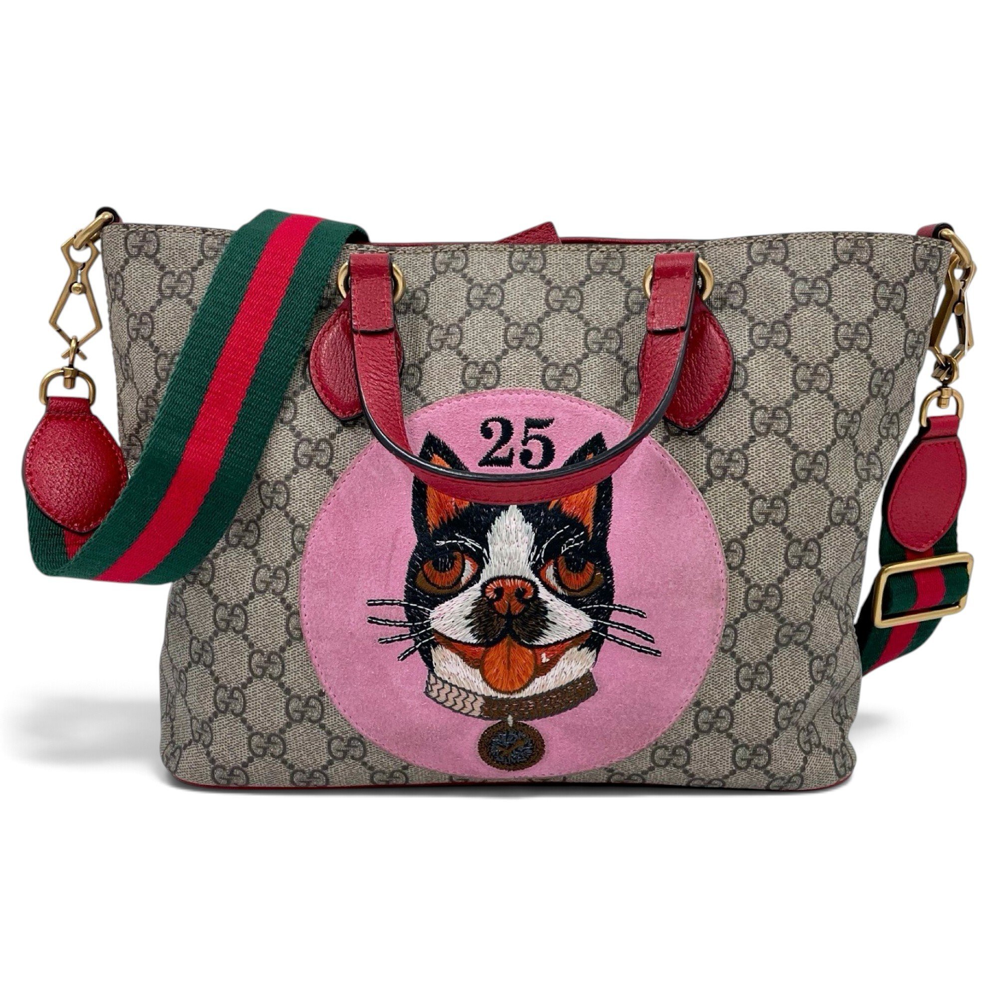 Animalier leather crossbody bag