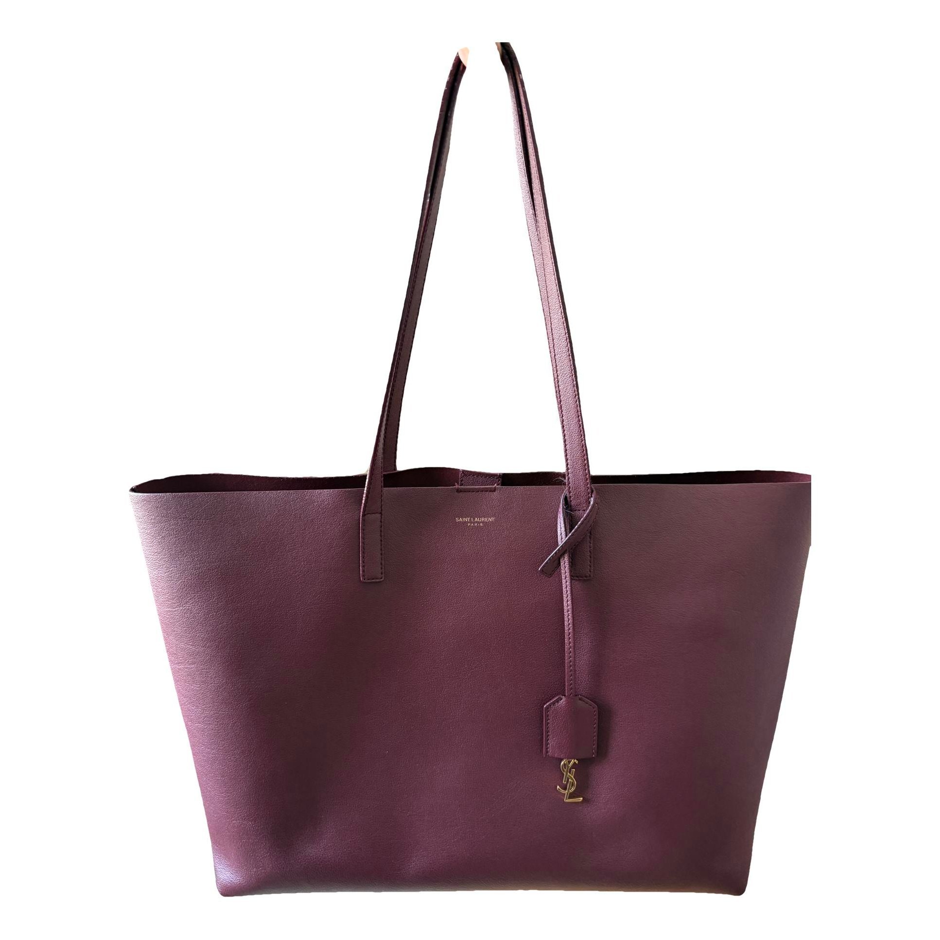 Shopping leather handbag