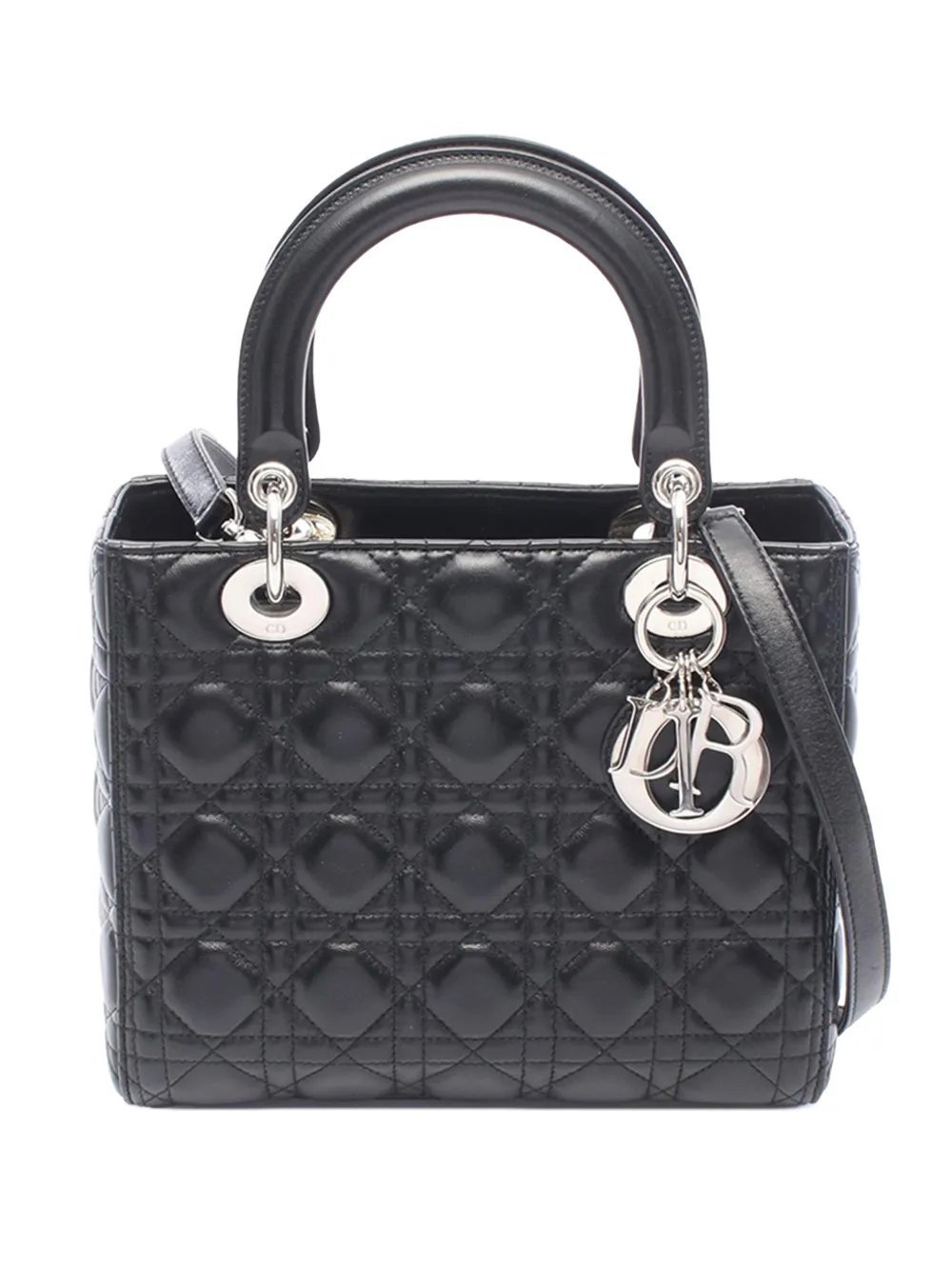 2010-2026 Medium Lambskin Cannage Lady Dior satchel