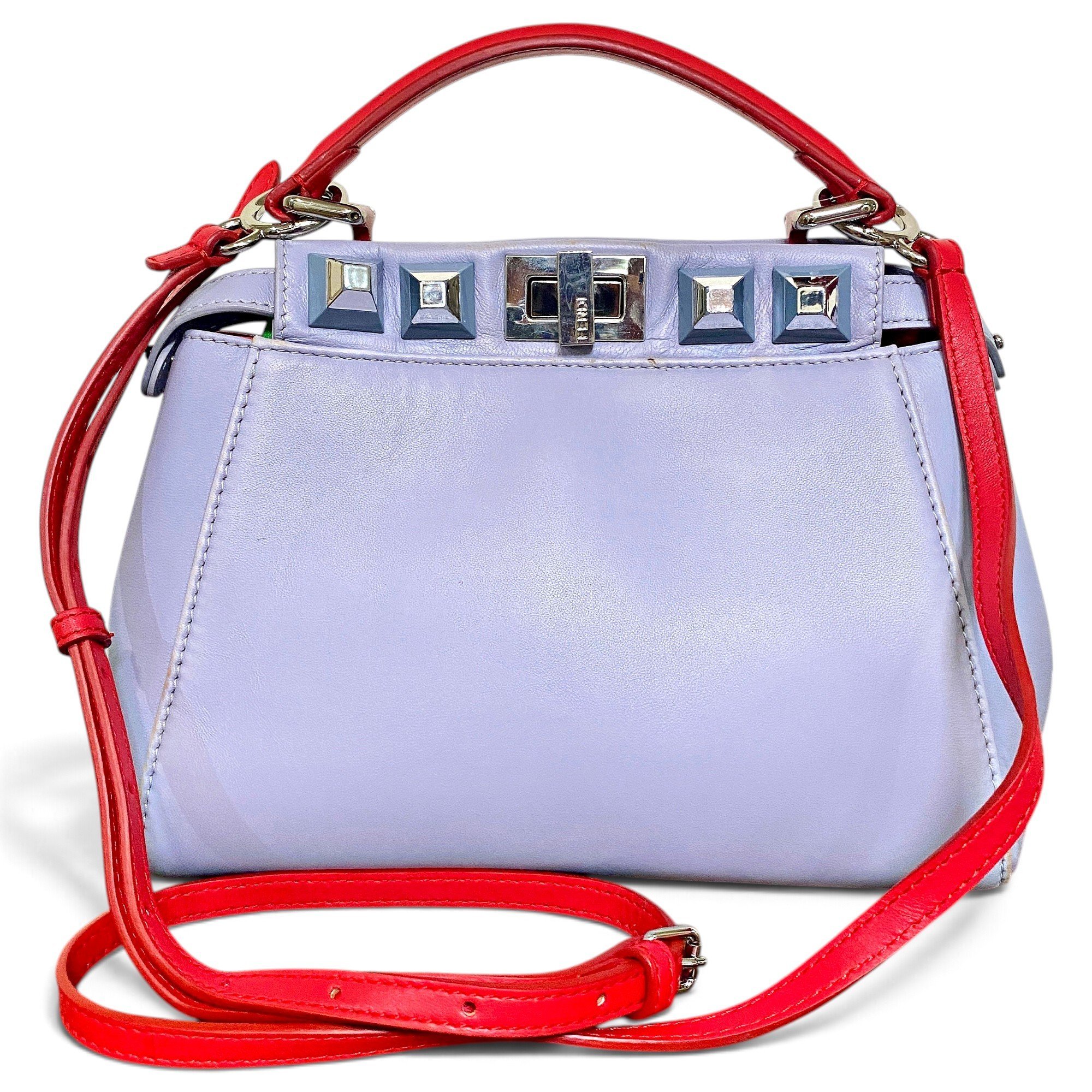 Peekaboo leather handbag