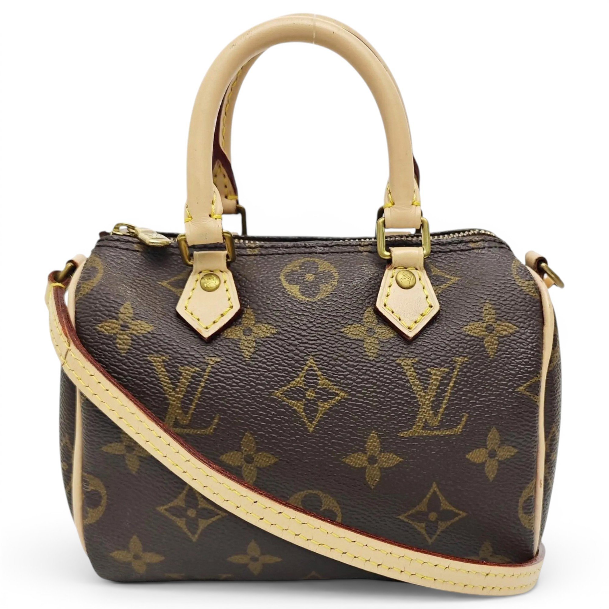 Nano Speedy / Mini HL leather handbag