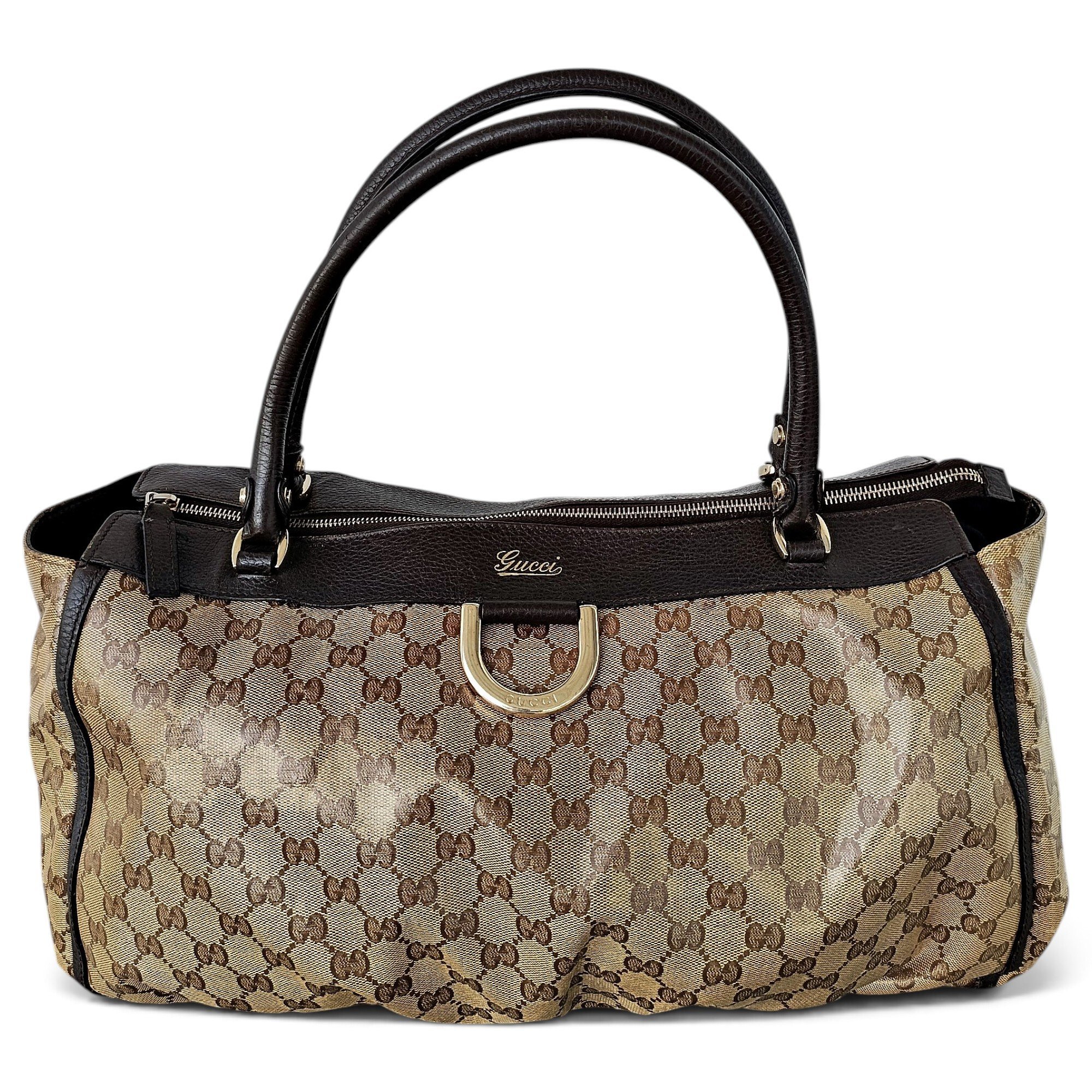 D-Ring leather handbag