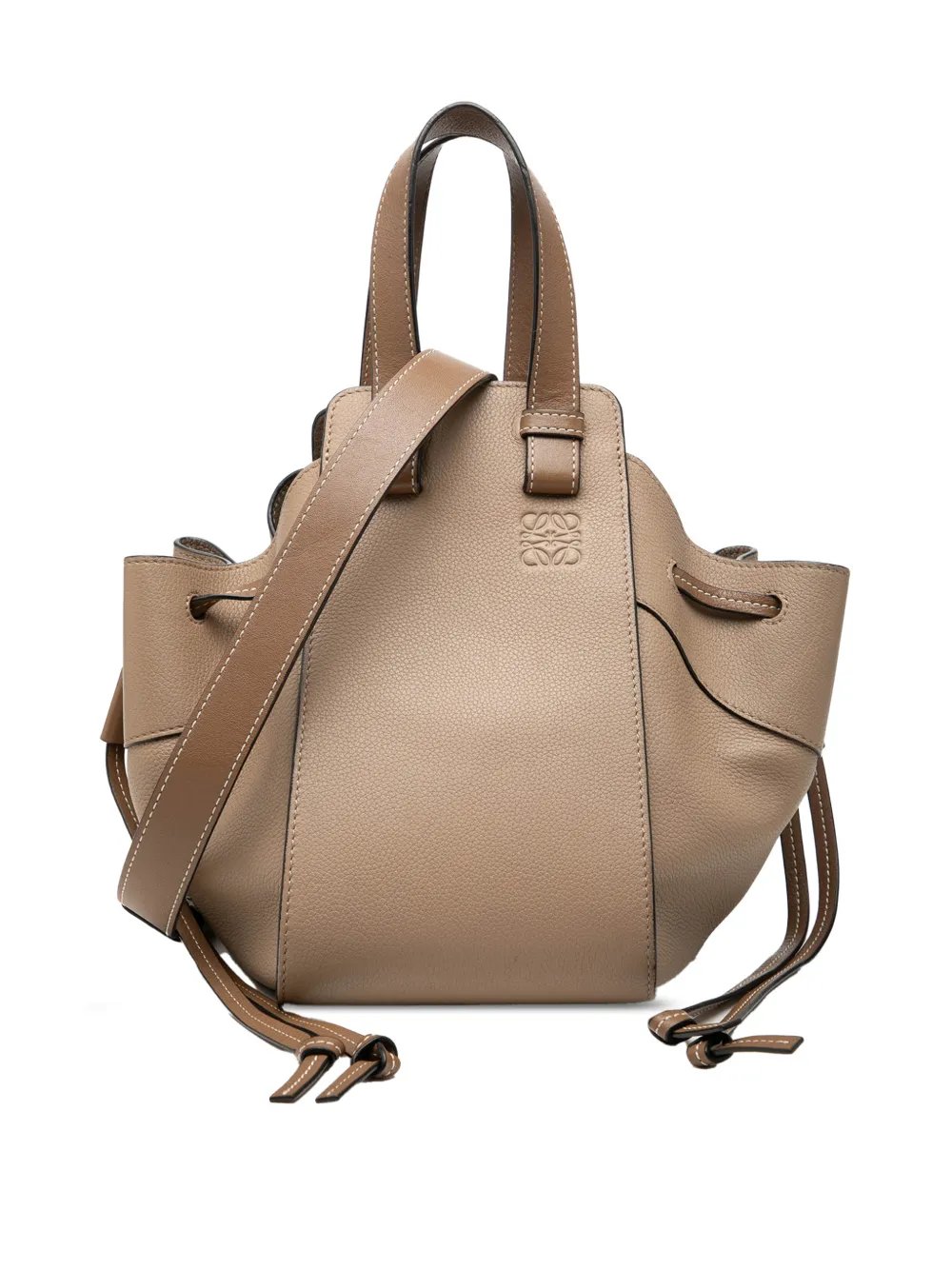 2019 Small Grained Calfskin Drawstring Hammock Bag satchel