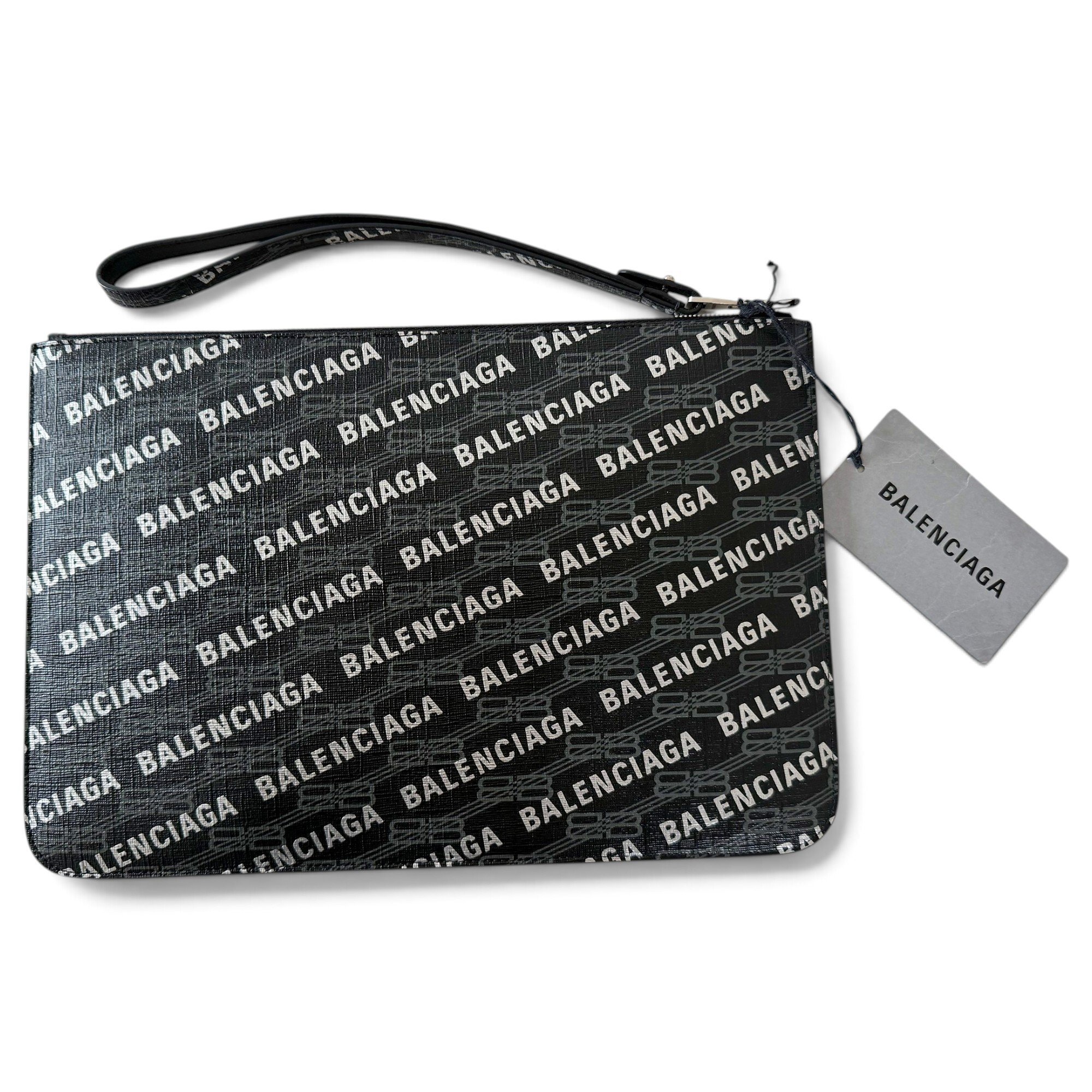 Leather clutch bag